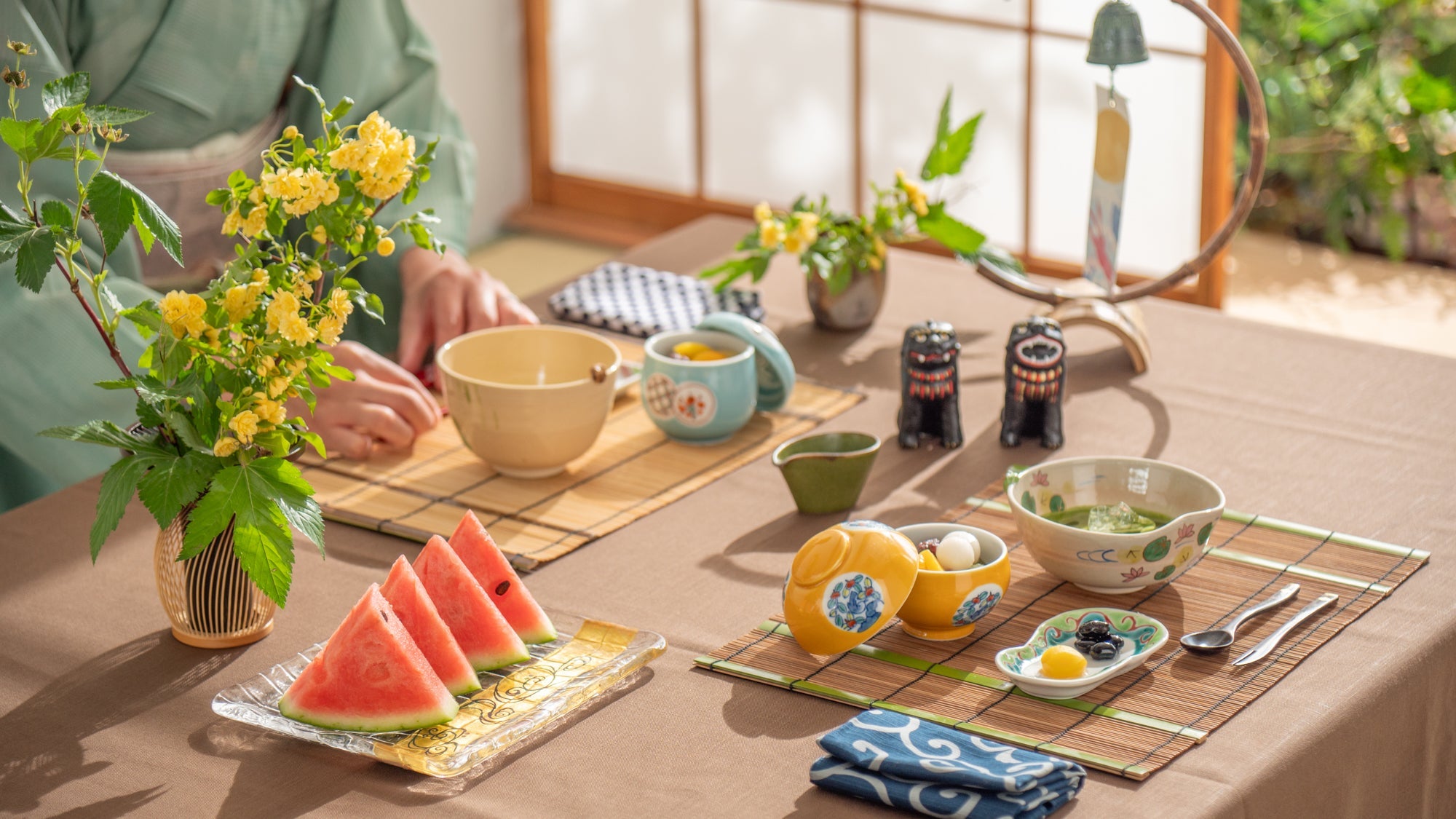 Summer Sips in Adorable Matcha Bowls