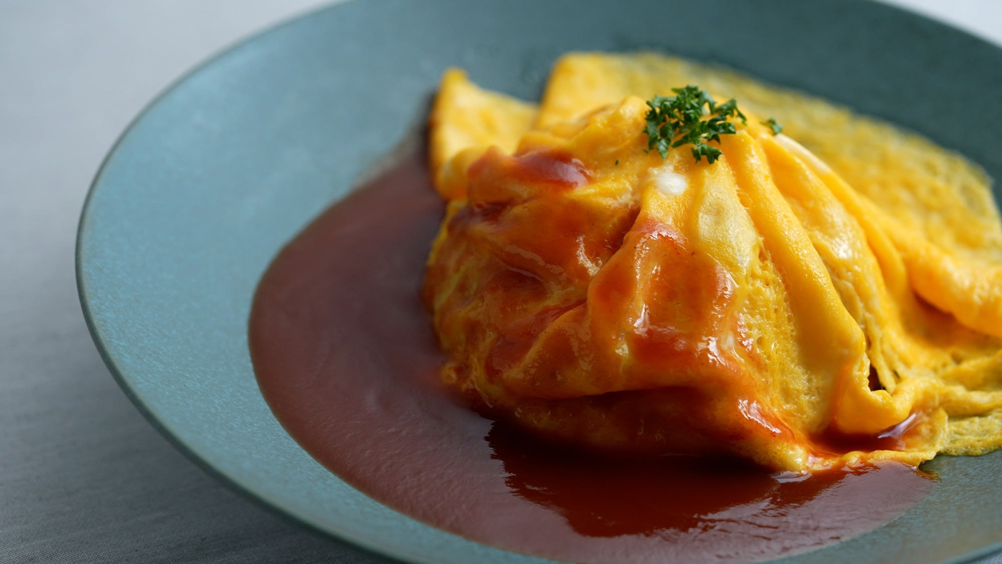 Dressed Omurice: Japanese Omelette Rice Recipe