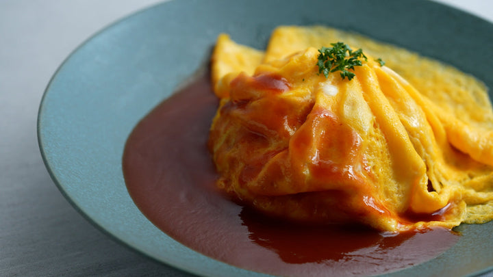 Dressed Omurice: Japanese Omelette Rice Recipe