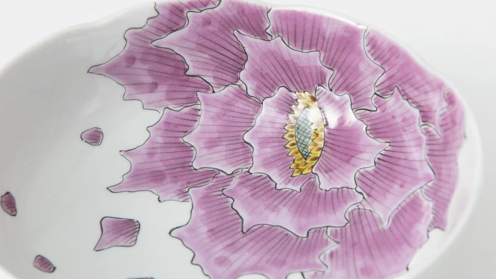 Steuben Galss ピオニー センターピースボウル 34cm 花生け Steuben