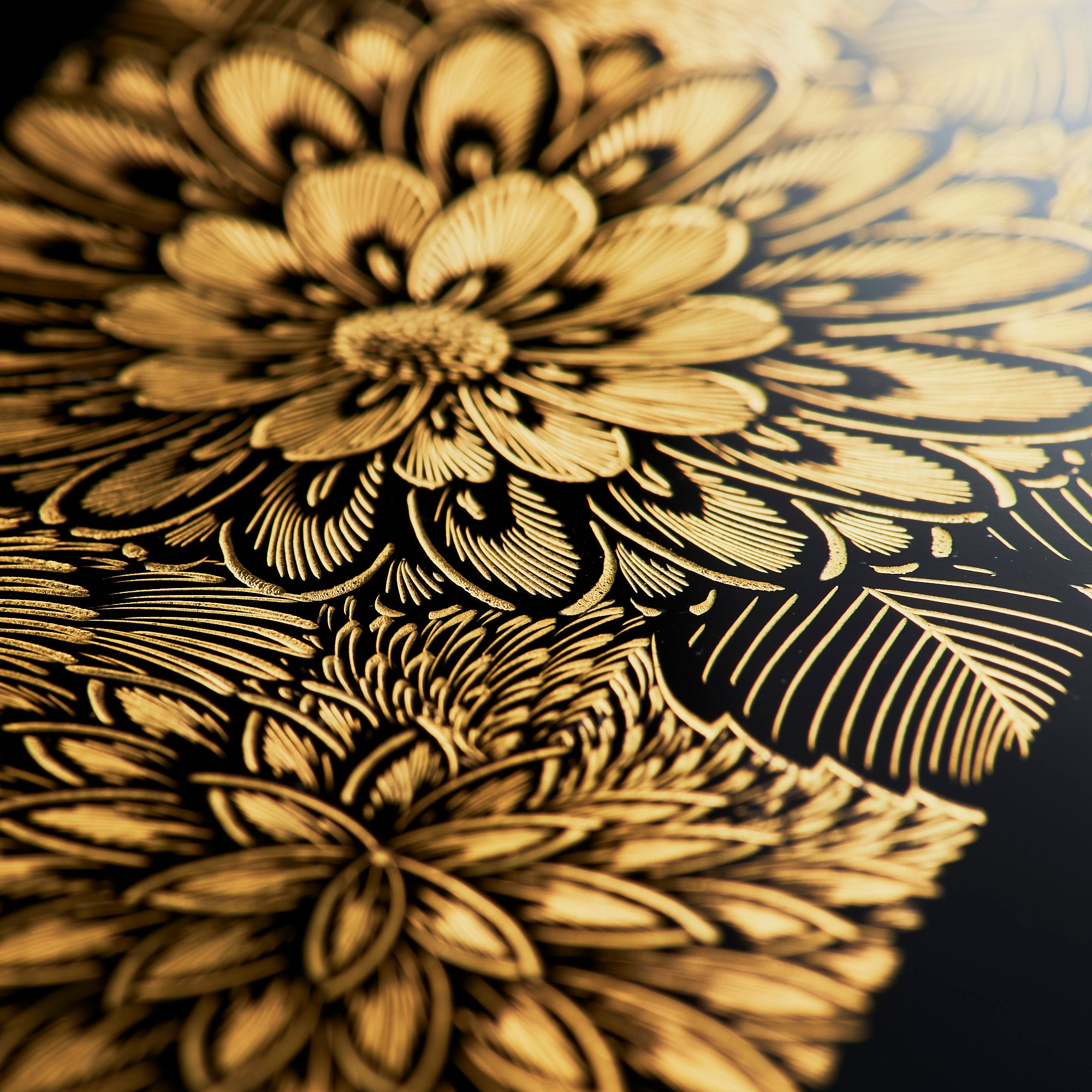 Moon and Chrysanthemum Jubako Bento Box