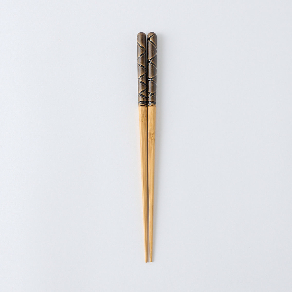 Baguettes épaisses à motif grain de bambou écaille de tortue