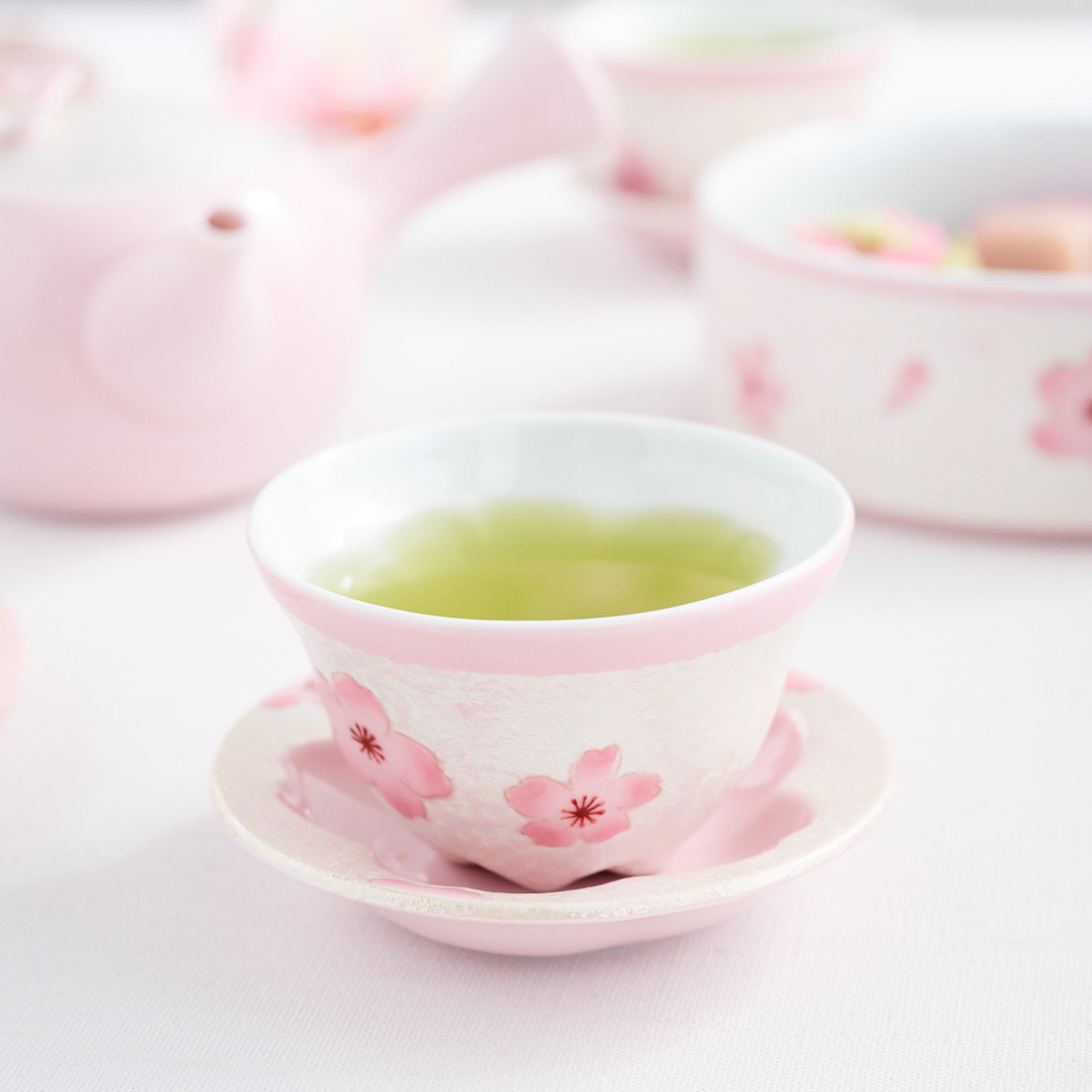 Glänzend Pink Japanische Teetasse „Sakura“