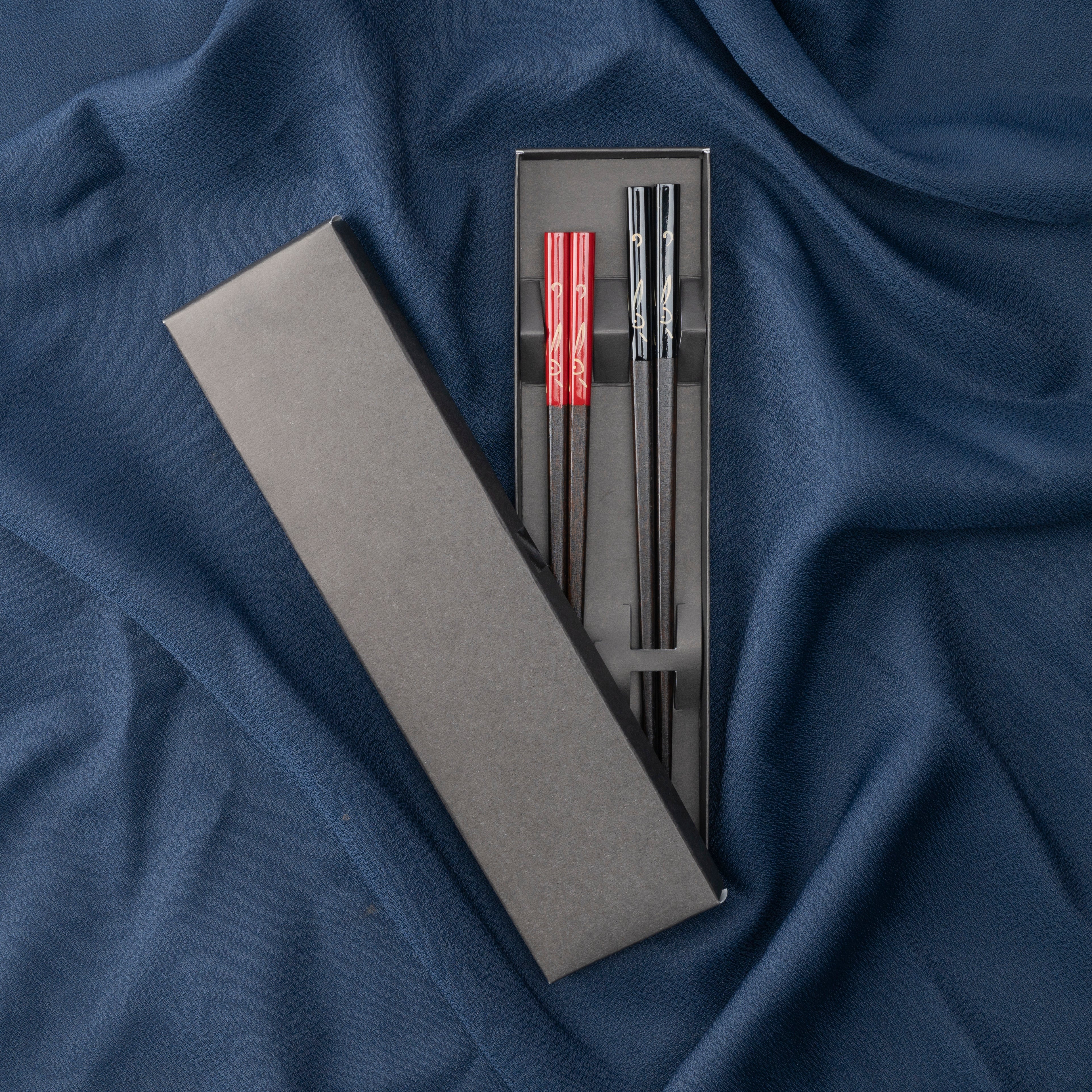 Golden Rabbit Chopsticks Pair Set