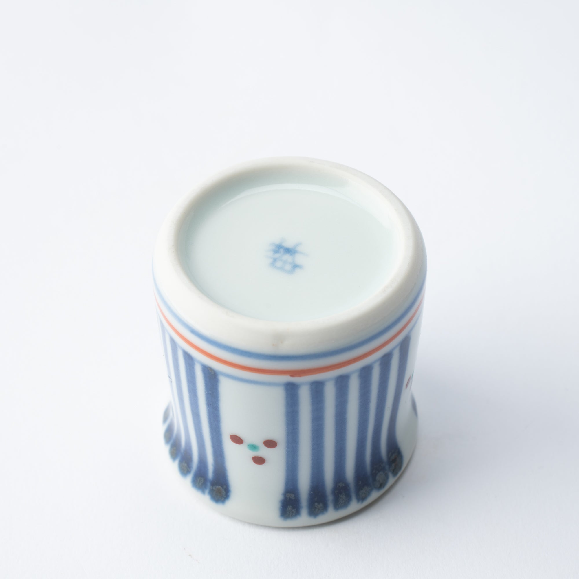 Blue and Red Lines Toothpick Holder