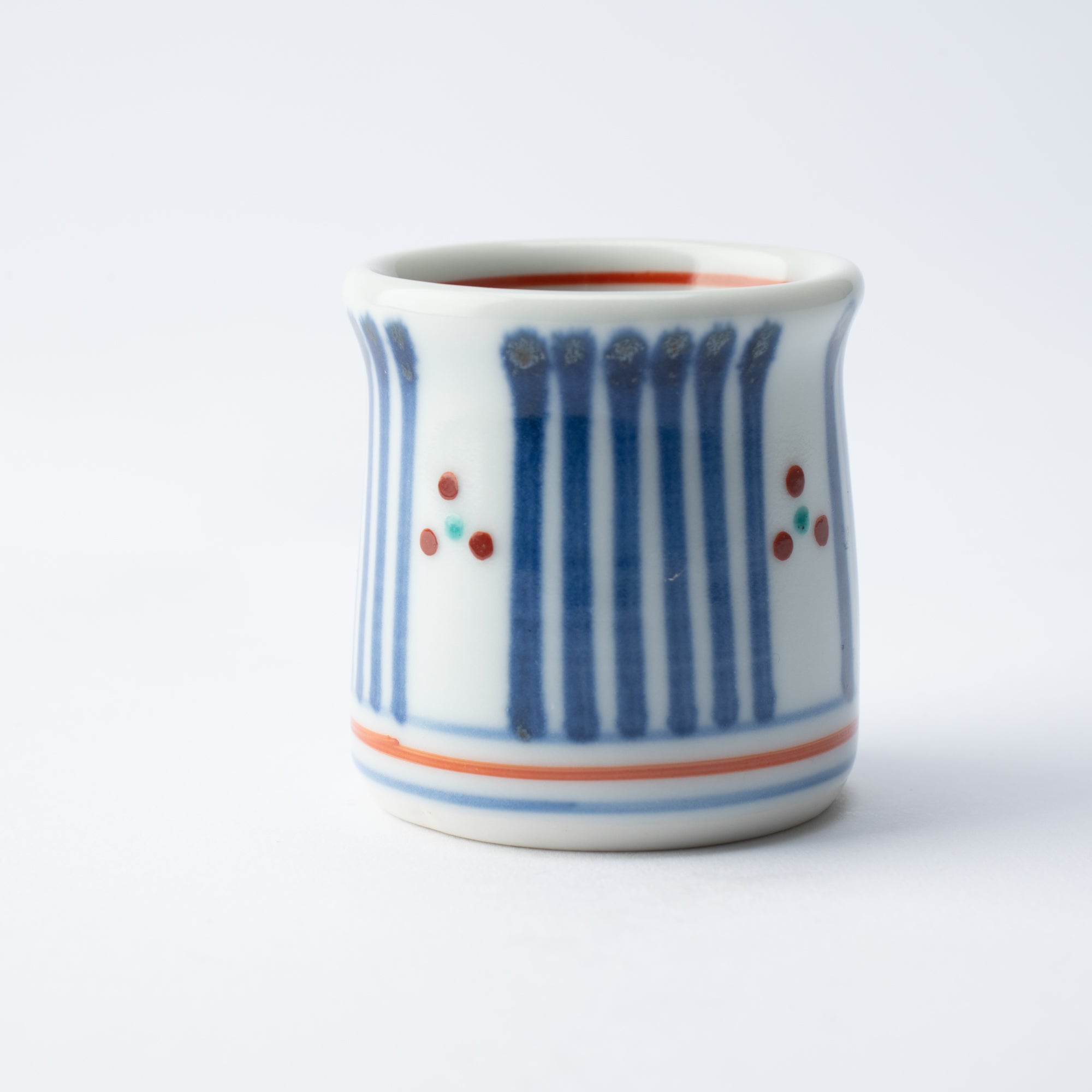 Blue and Red Lines Toothpick Holder
