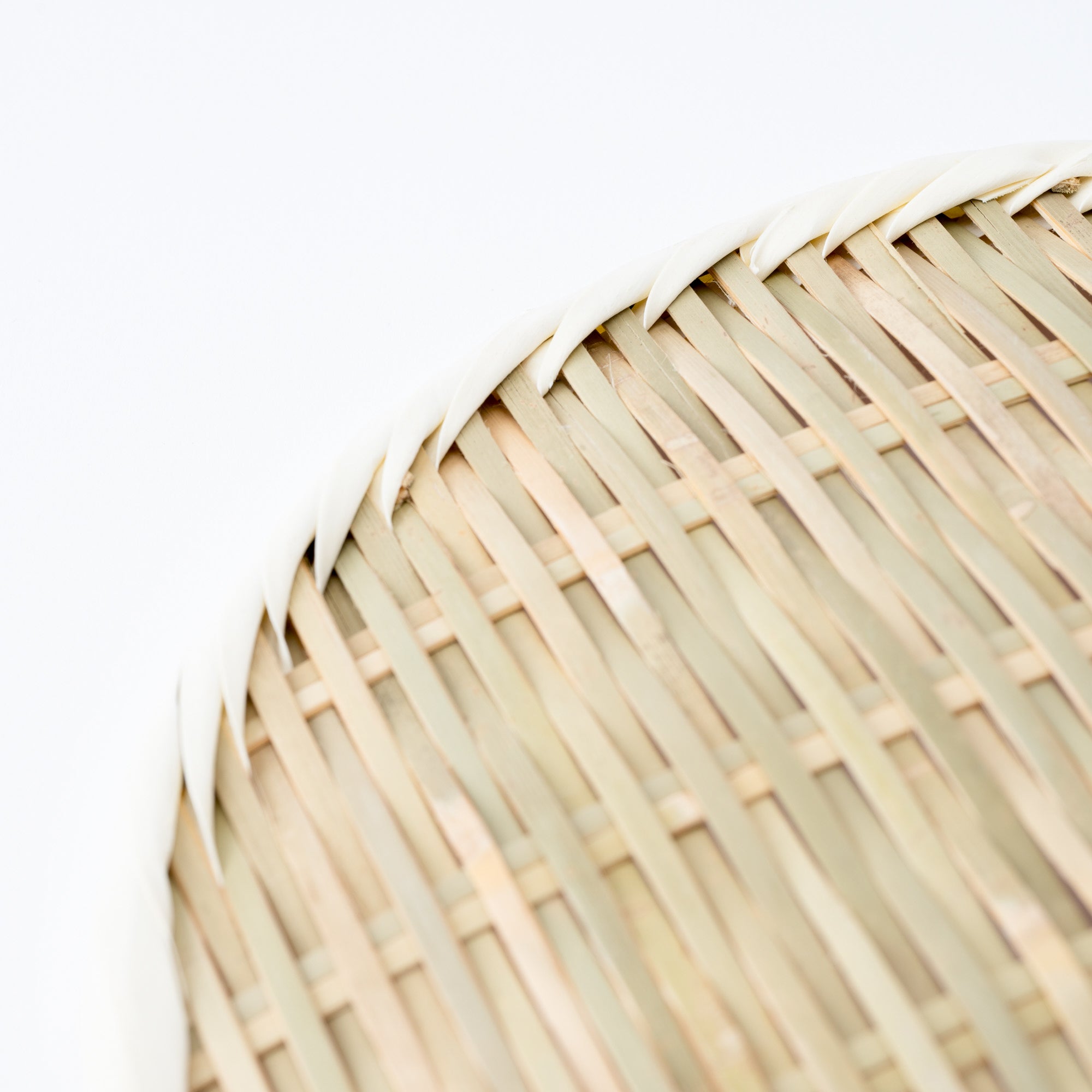 Basket Weave Bamboo Strainer