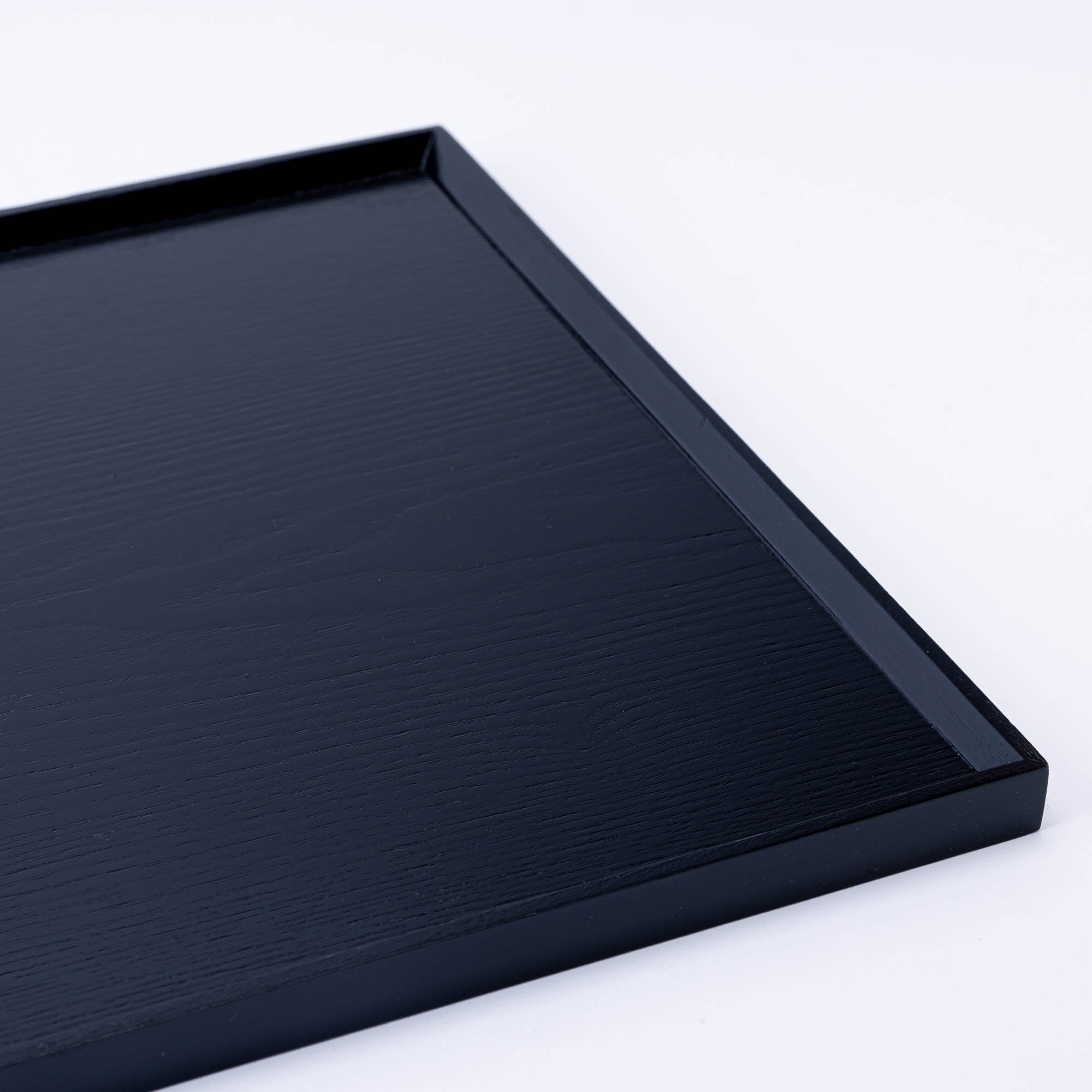 Wood Grained Lacquerware Serving Tray