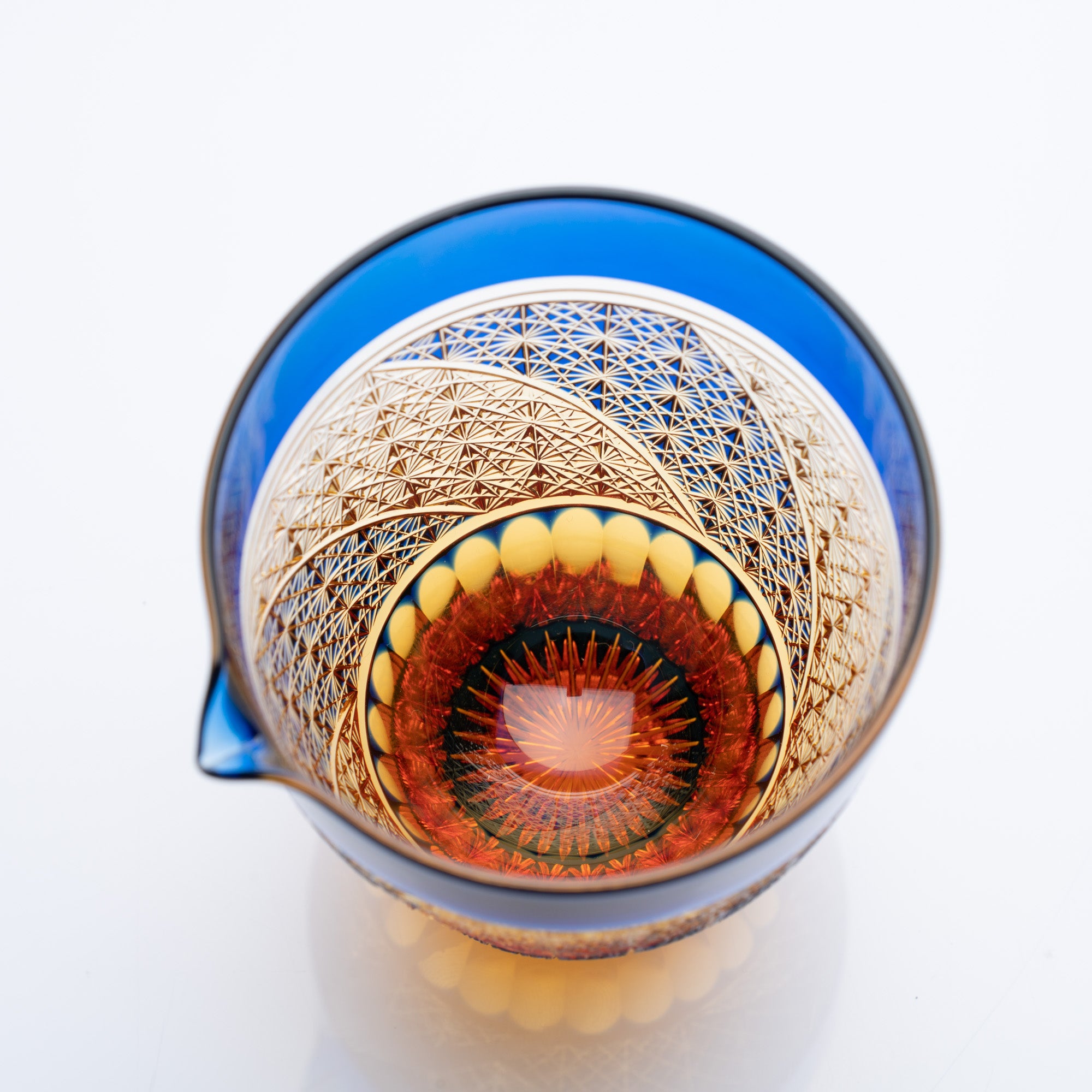 Amber Katakuchi Sake Carafe