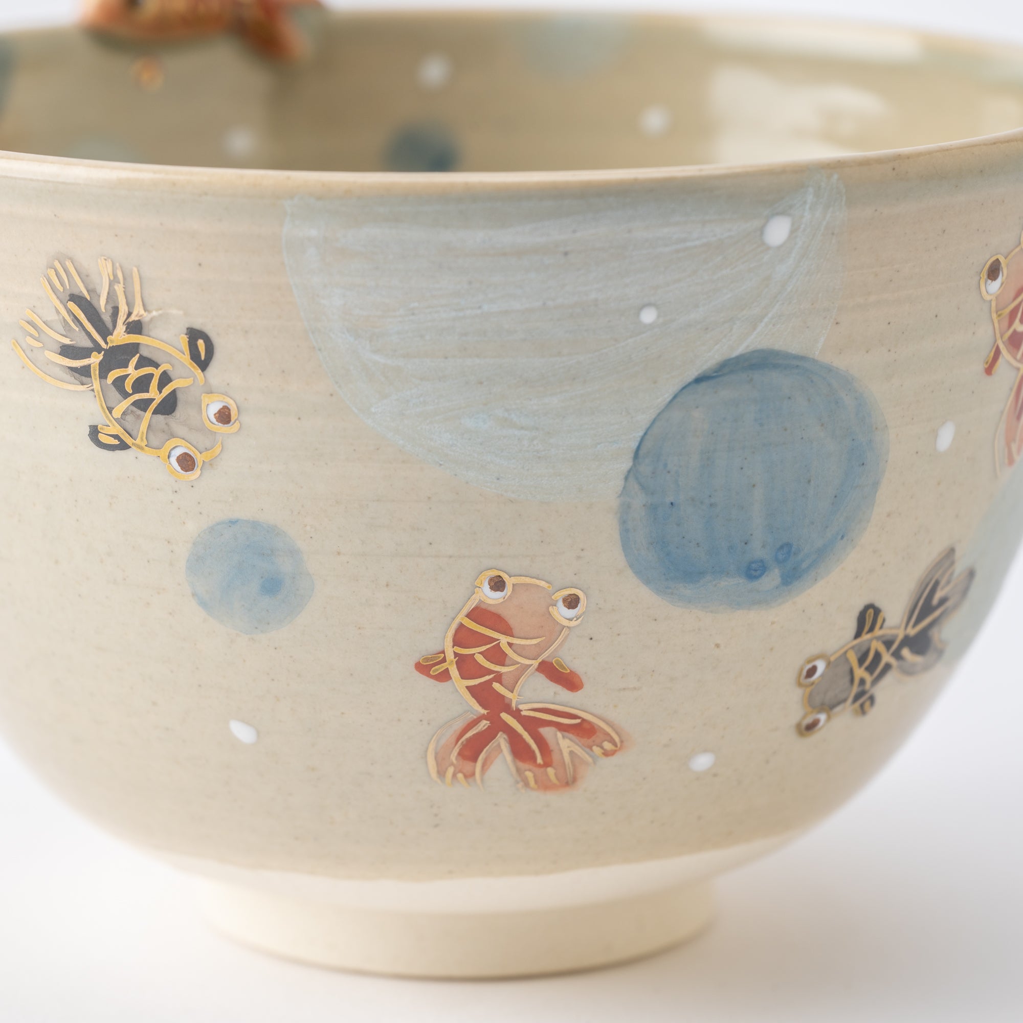 Bubbly Goldfish Matcha Bowl