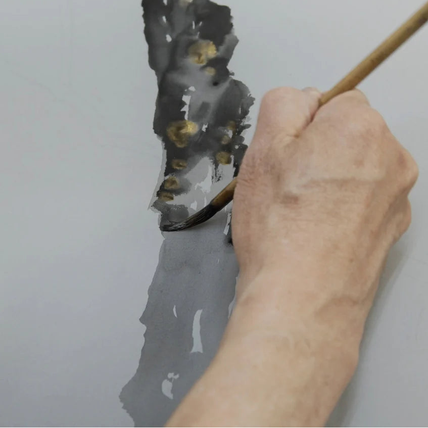 Plum Blossoms Under the Moon Kakejiku Hanging Scroll