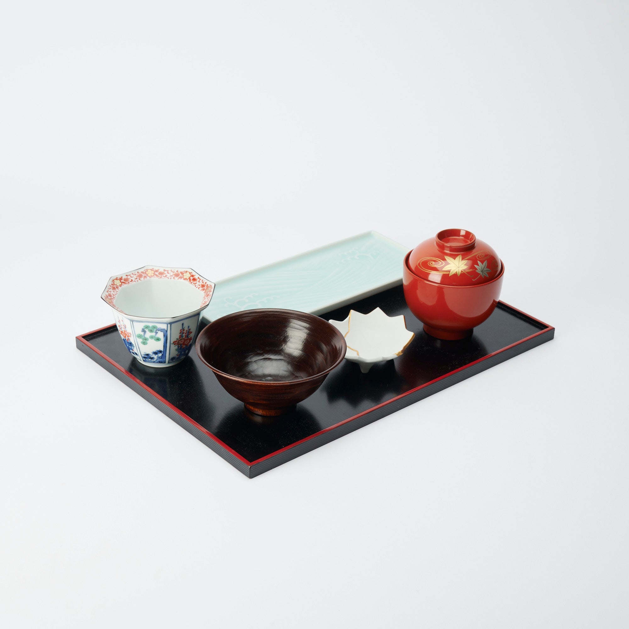 Musubi Mono Auburn Maple Geschirr Satz