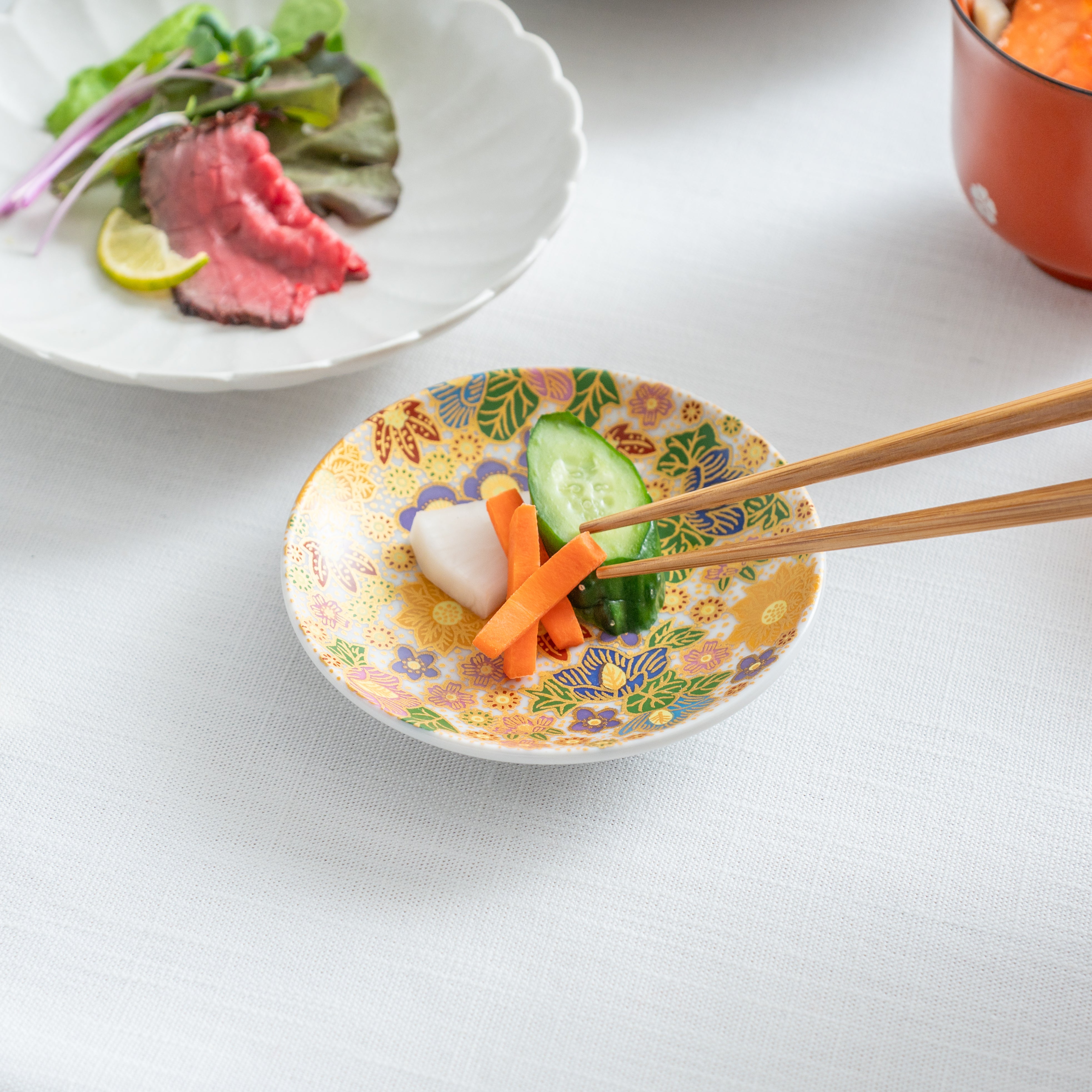 Modernes Hanazume-Saucenteller-Set