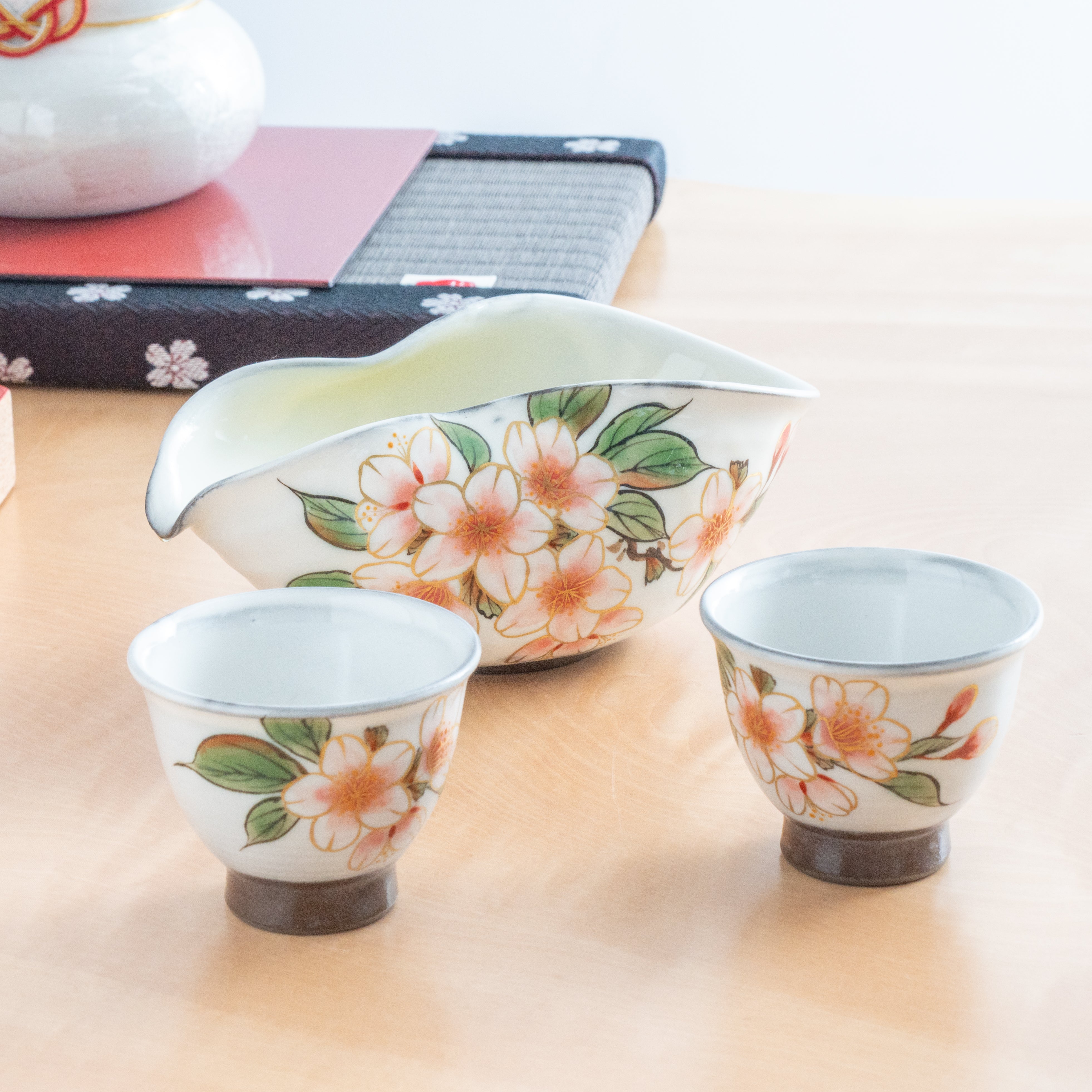 Juego de sake Cherry Blossom