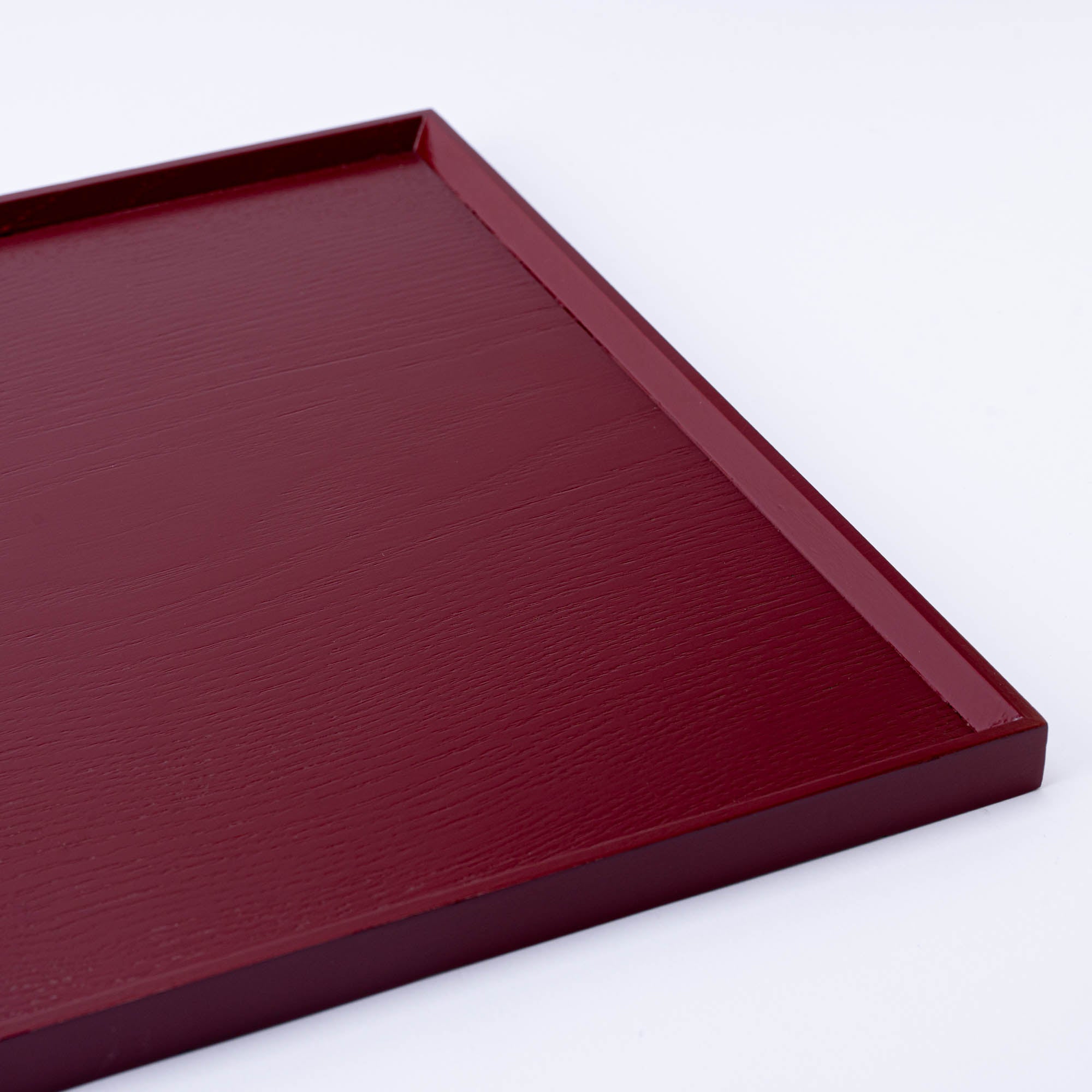 Wood Grained Lacquerware Serving Tray