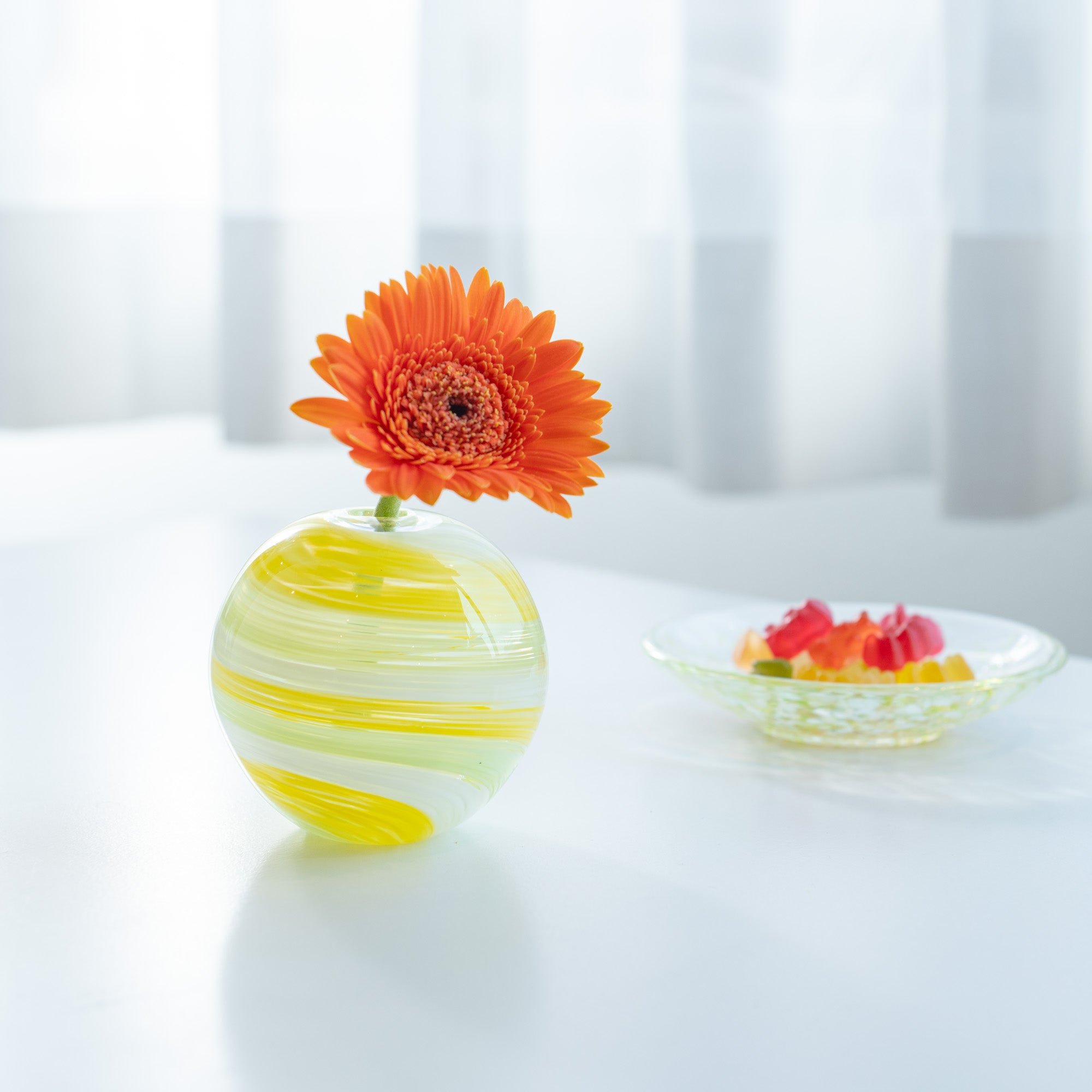Colorful Globe Flower Vases