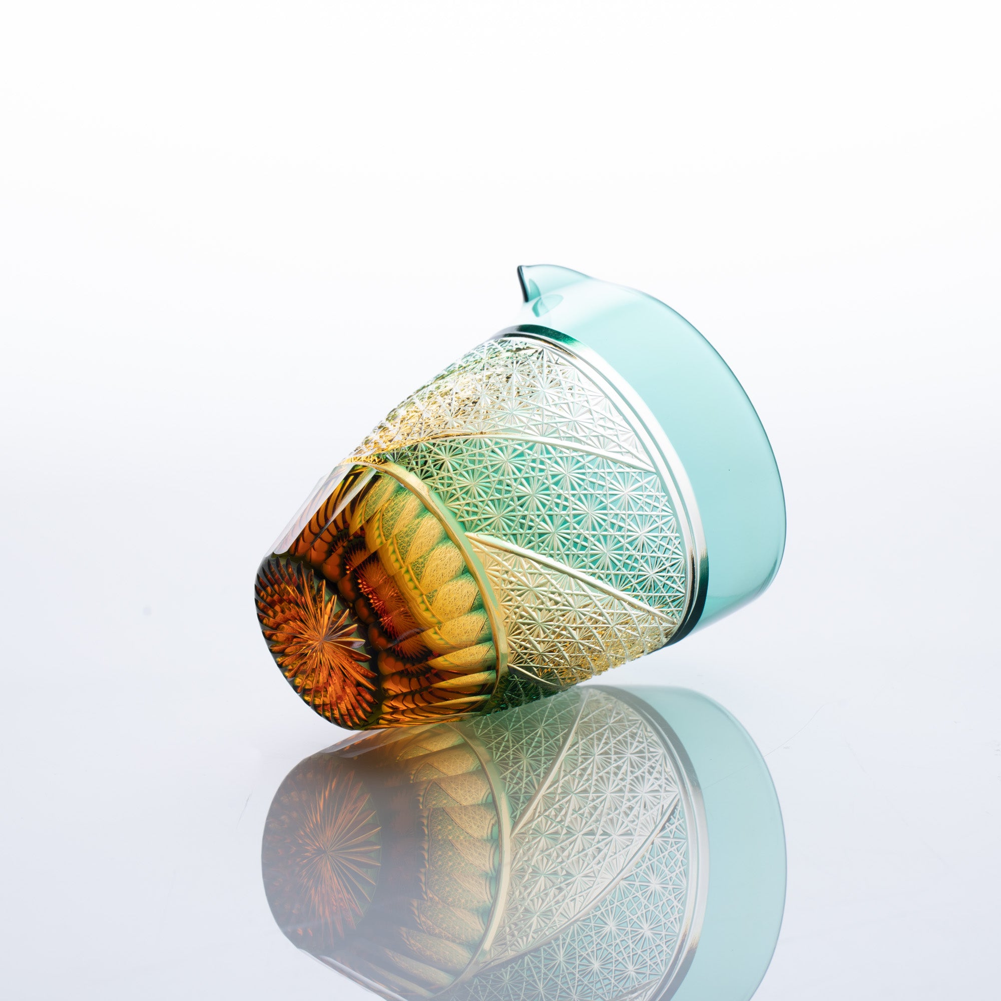 Amber Katakuchi Sake Carafe