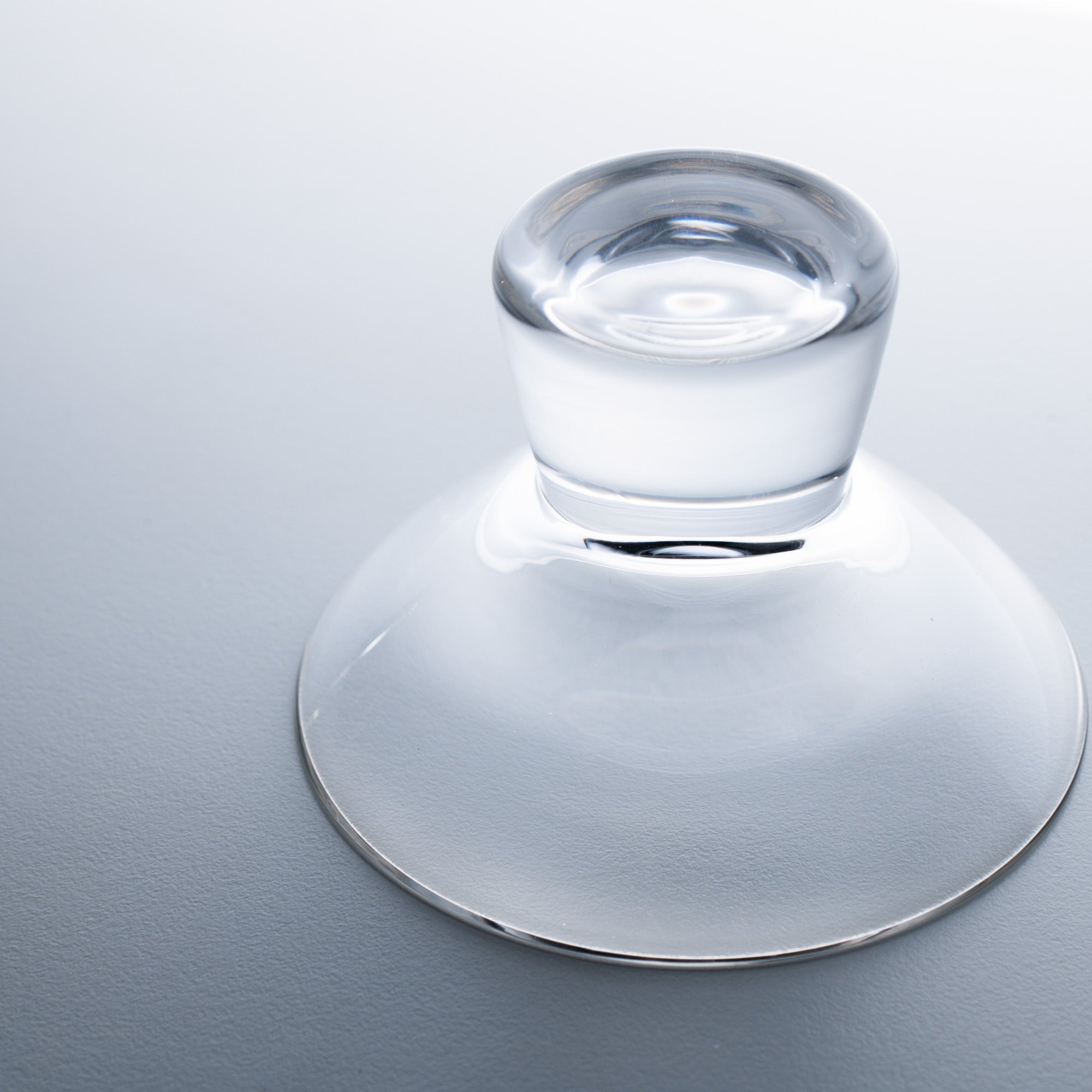 Column Glass Sakazuki Flat Sake Cup