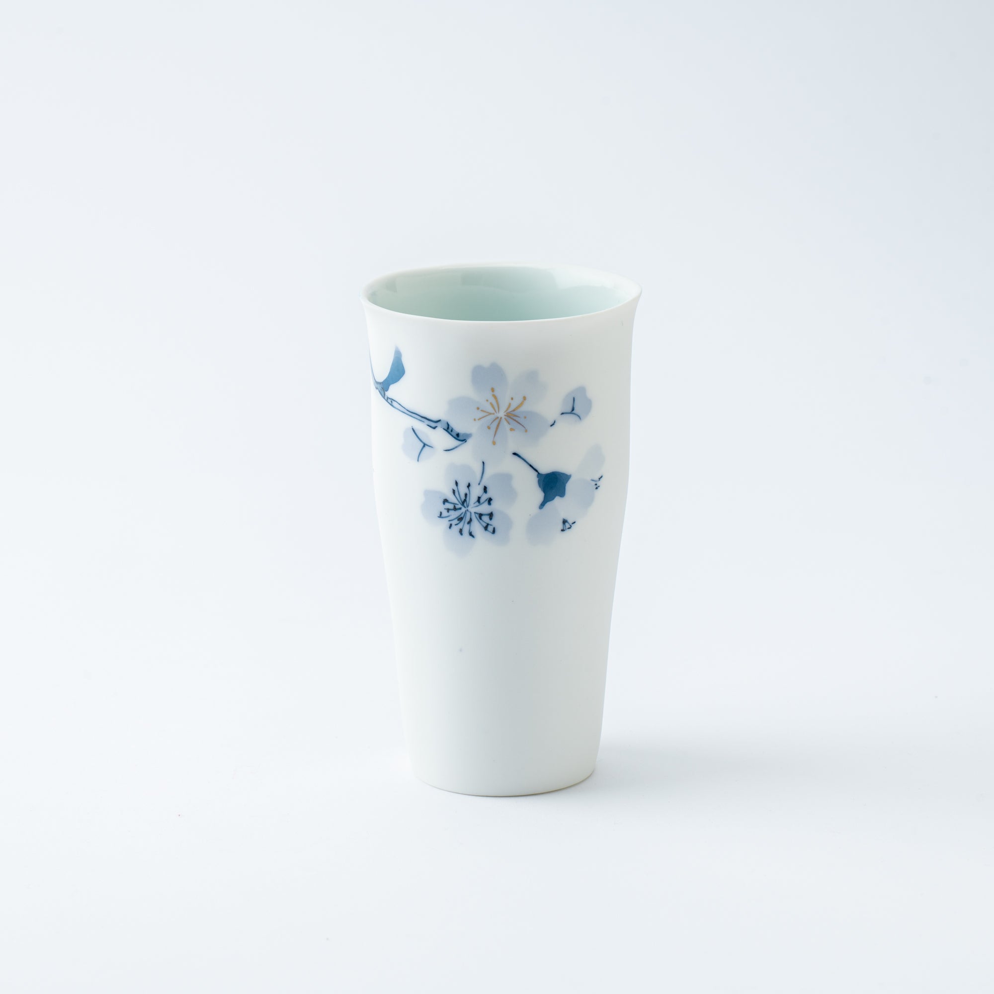 Blue Flower Sakura Beer Cup