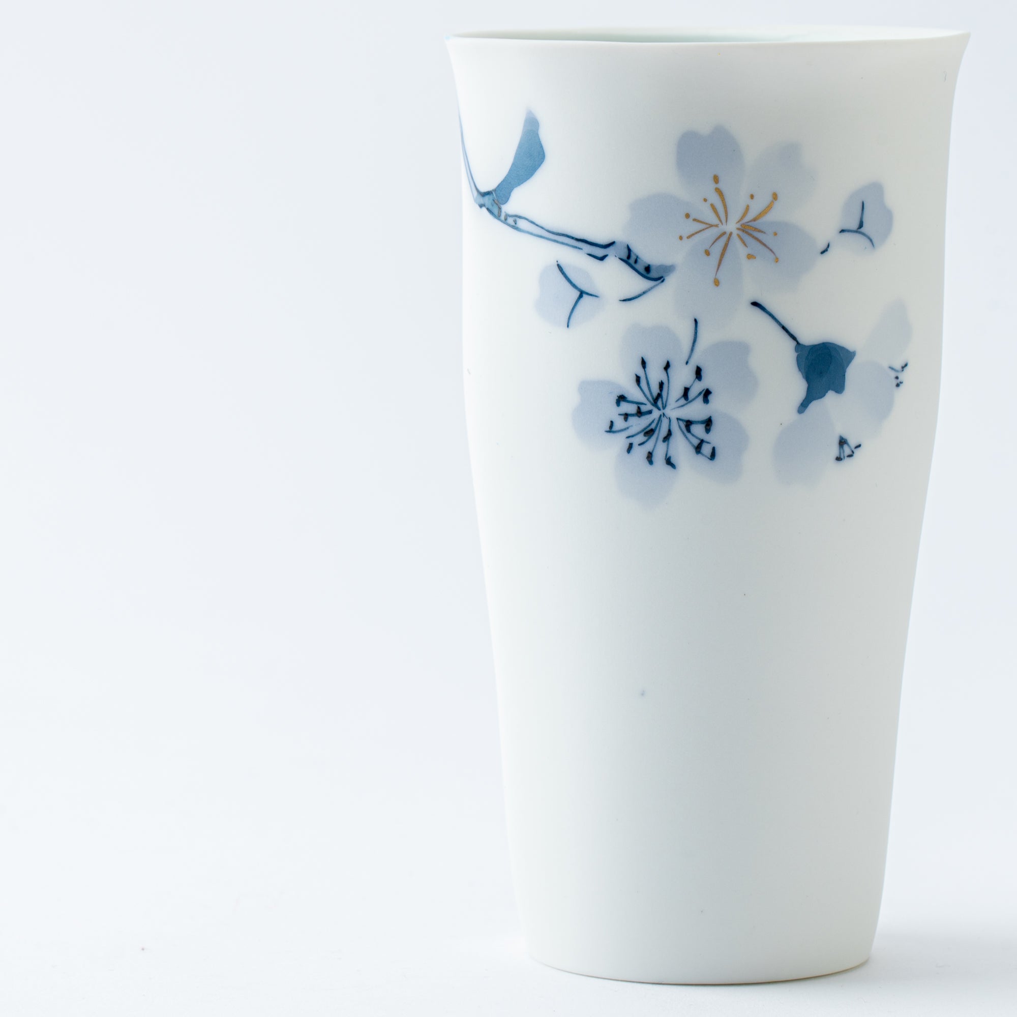 Blue Flower Sakura Beer Cup