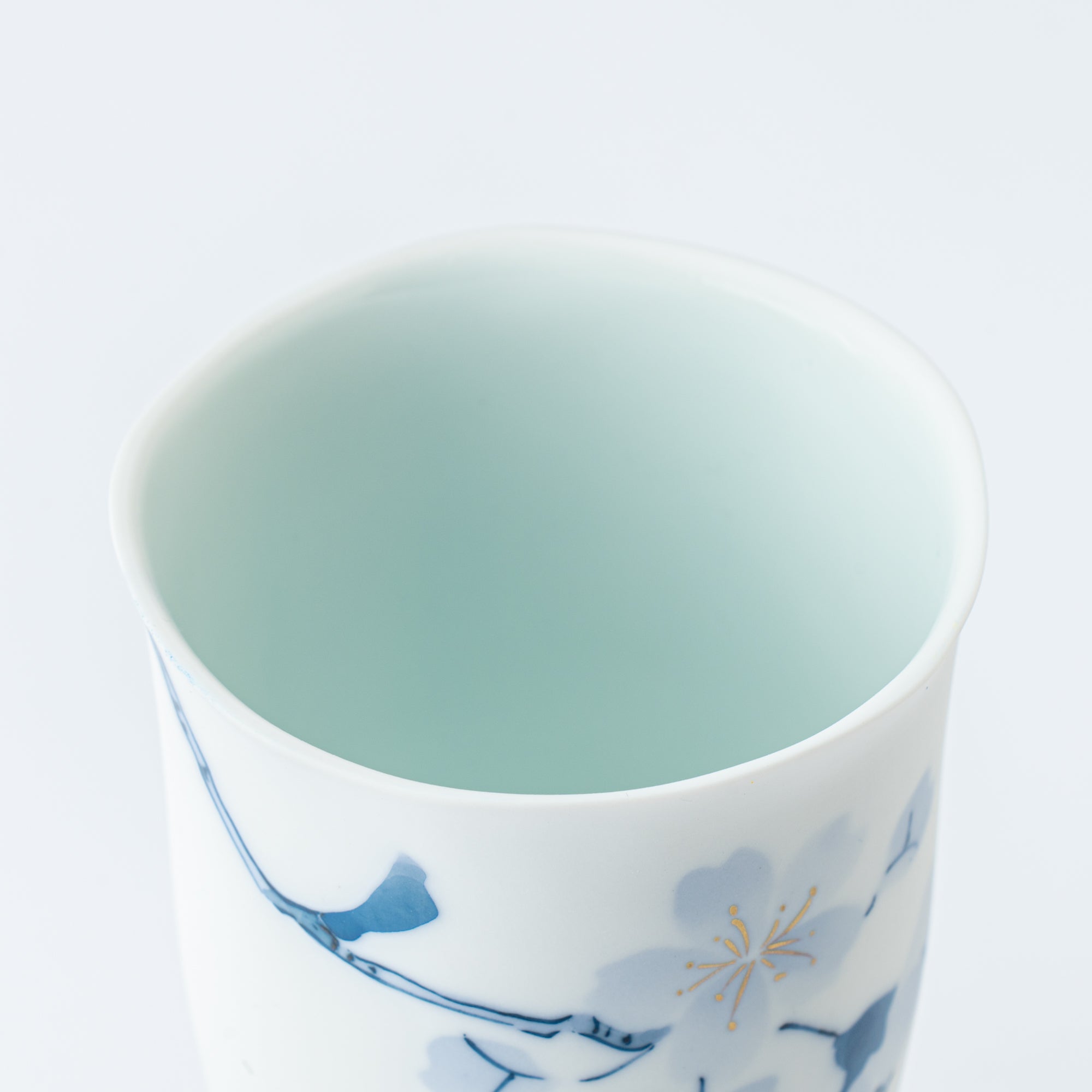 Blue Flower Sakura Beer Cup