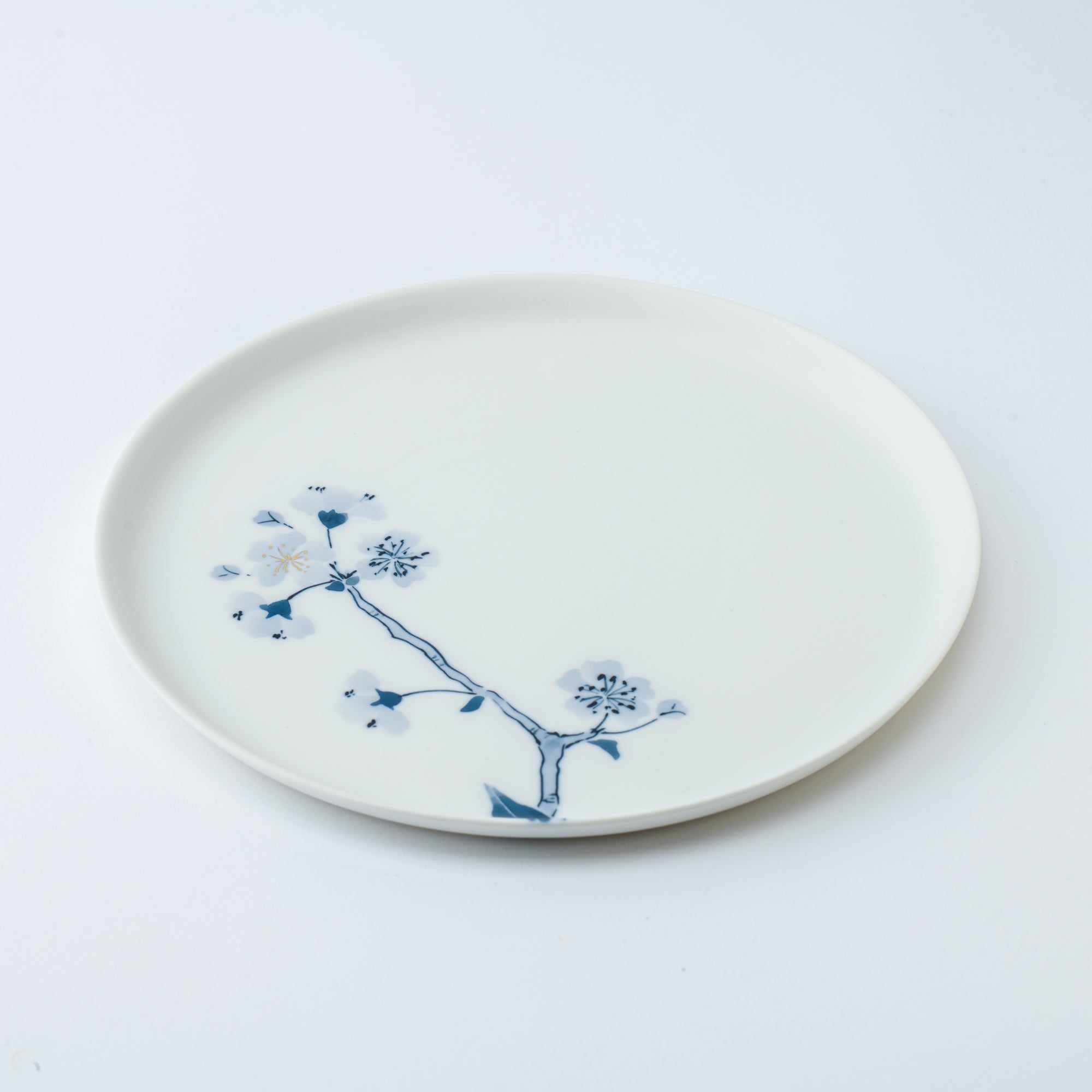 Blue Flower Sakura Dinner Plate