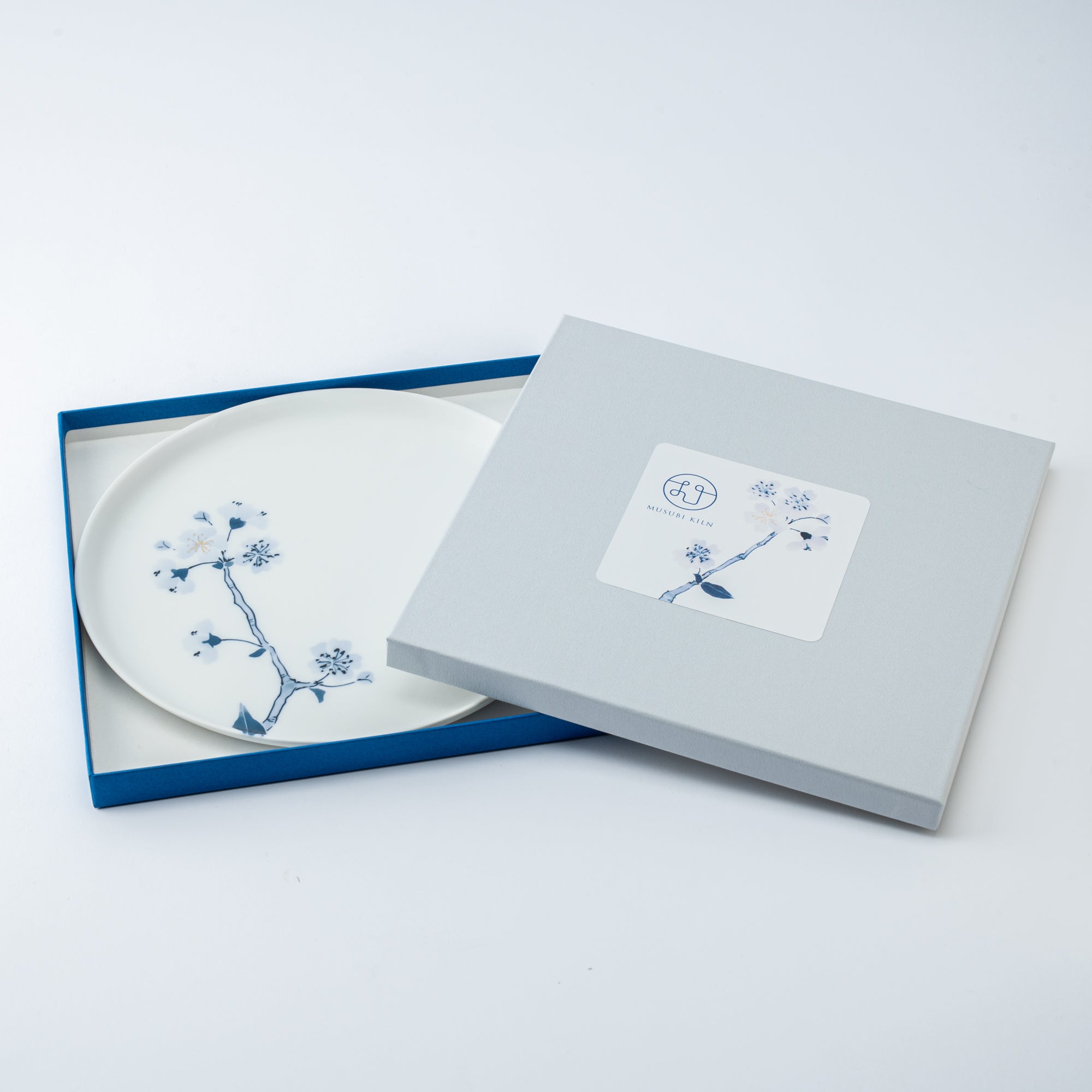 Blue Flower Sakura Dinner Plate