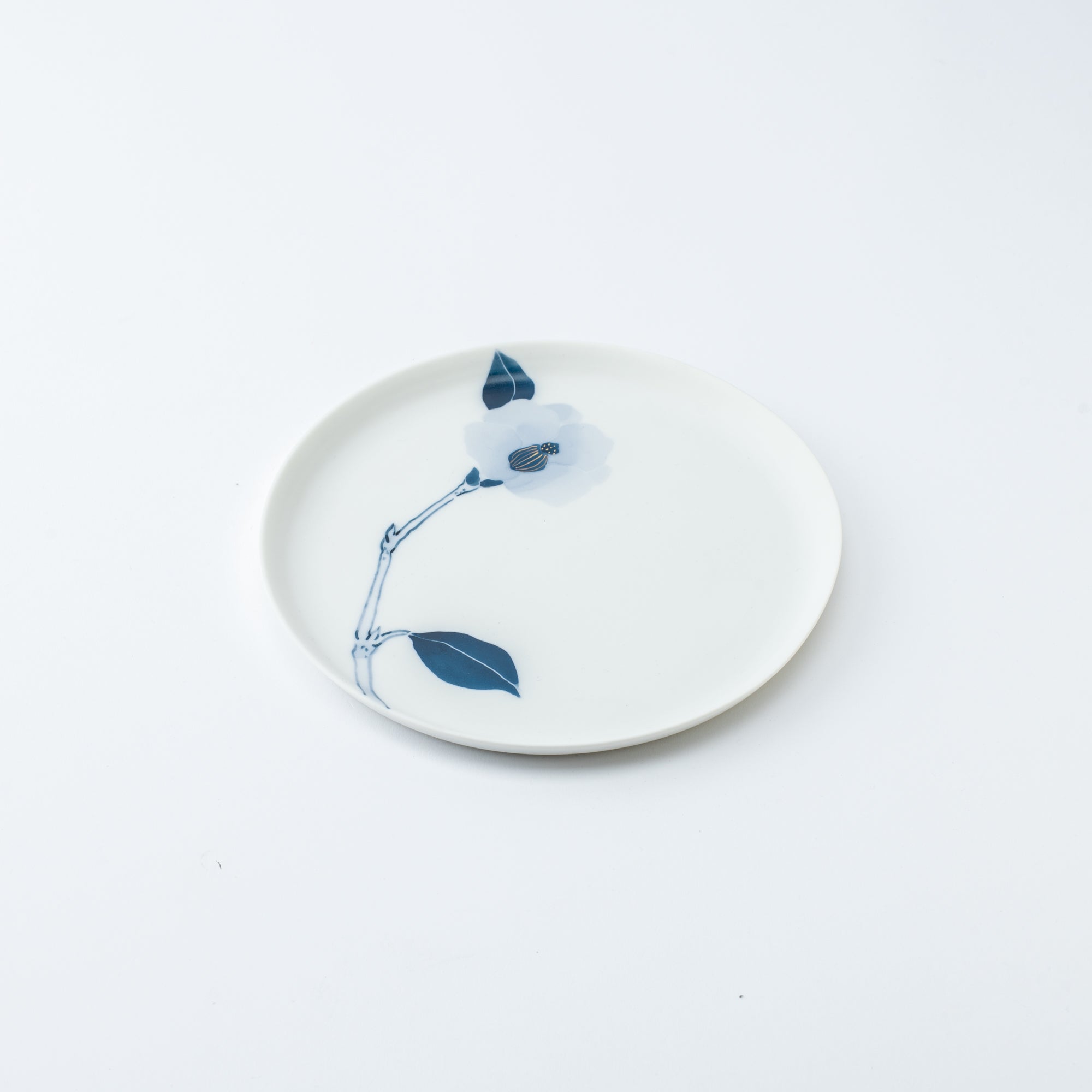 Blue Flower Camellia Side Plate