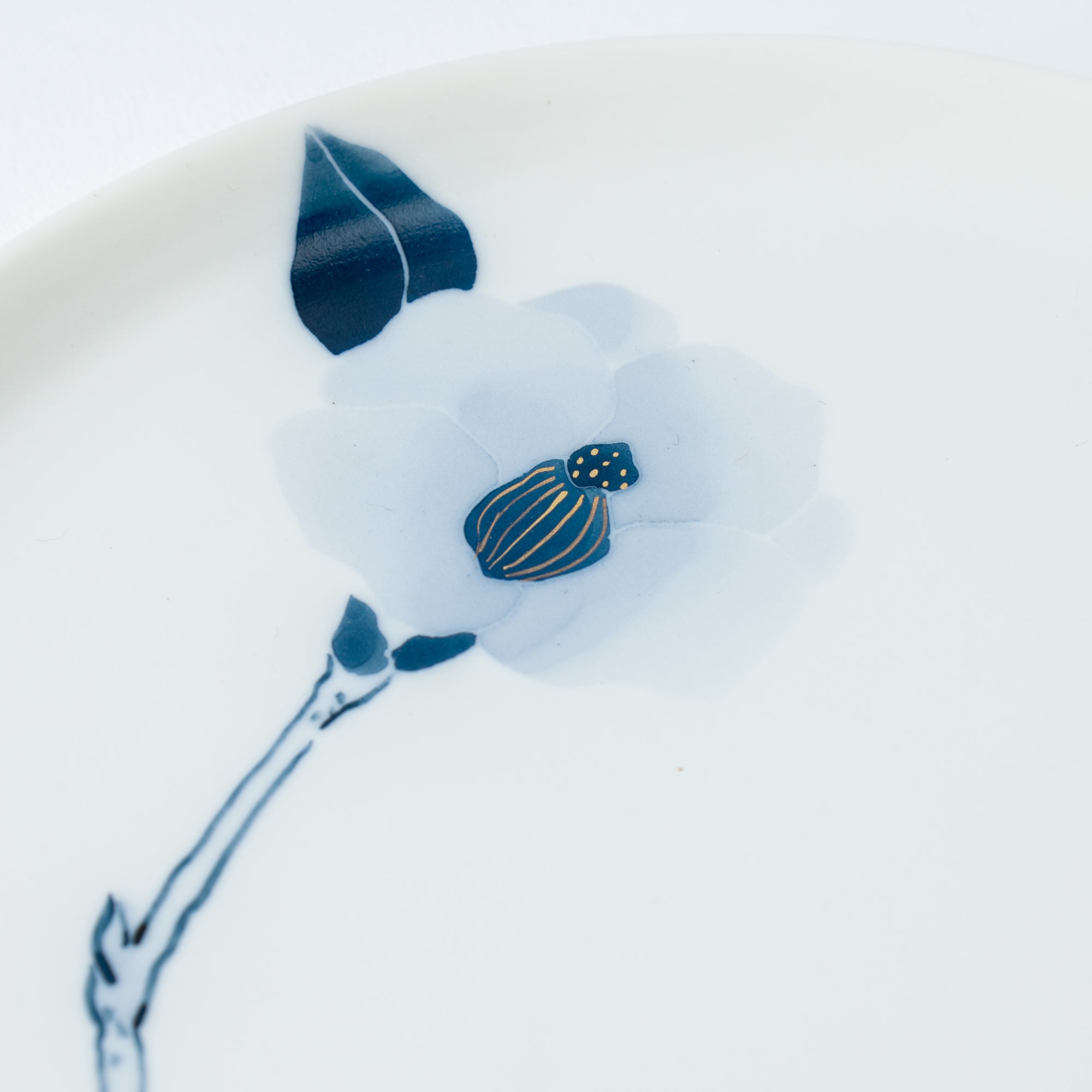 Blue Flower Camellia Side Plate