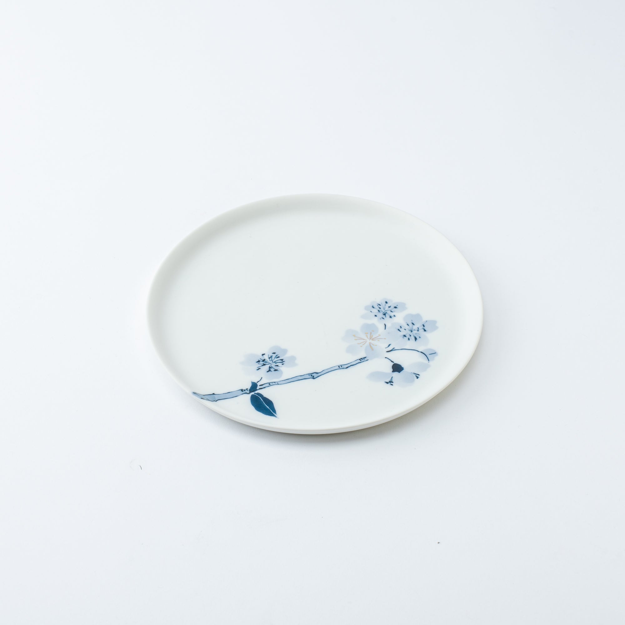 Blue Flower Sakura Side Plate