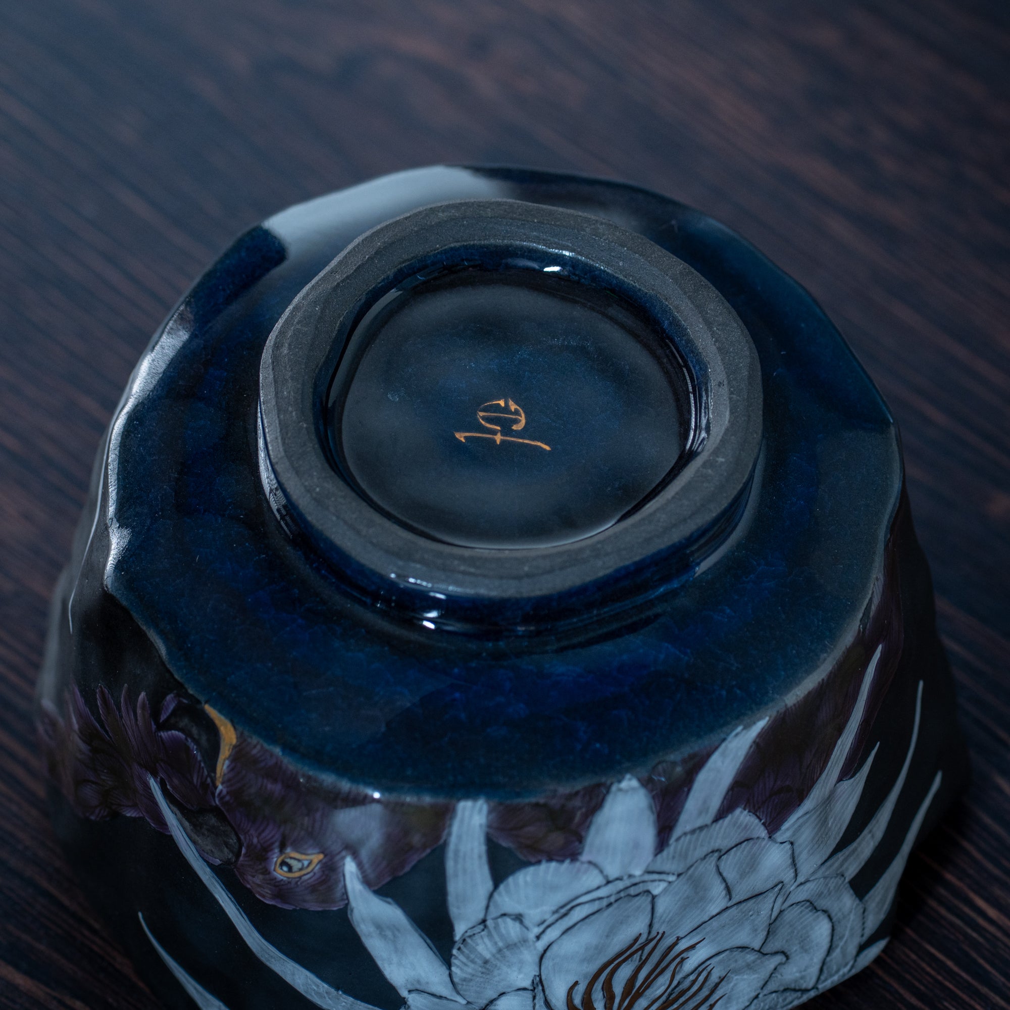 Moonlit Bloom and Bird Matcha Bowl