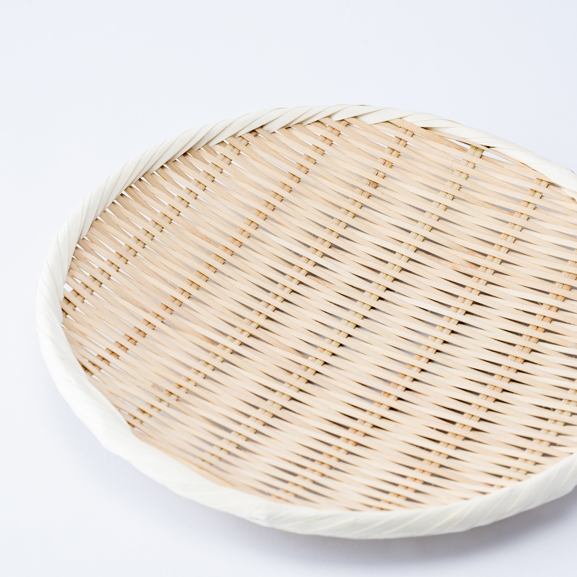 Basket Weave Bamboo Strainer