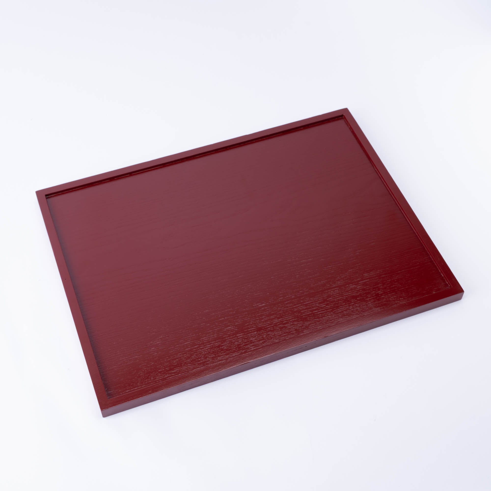 Wood Grained Lacquerware Serving Tray