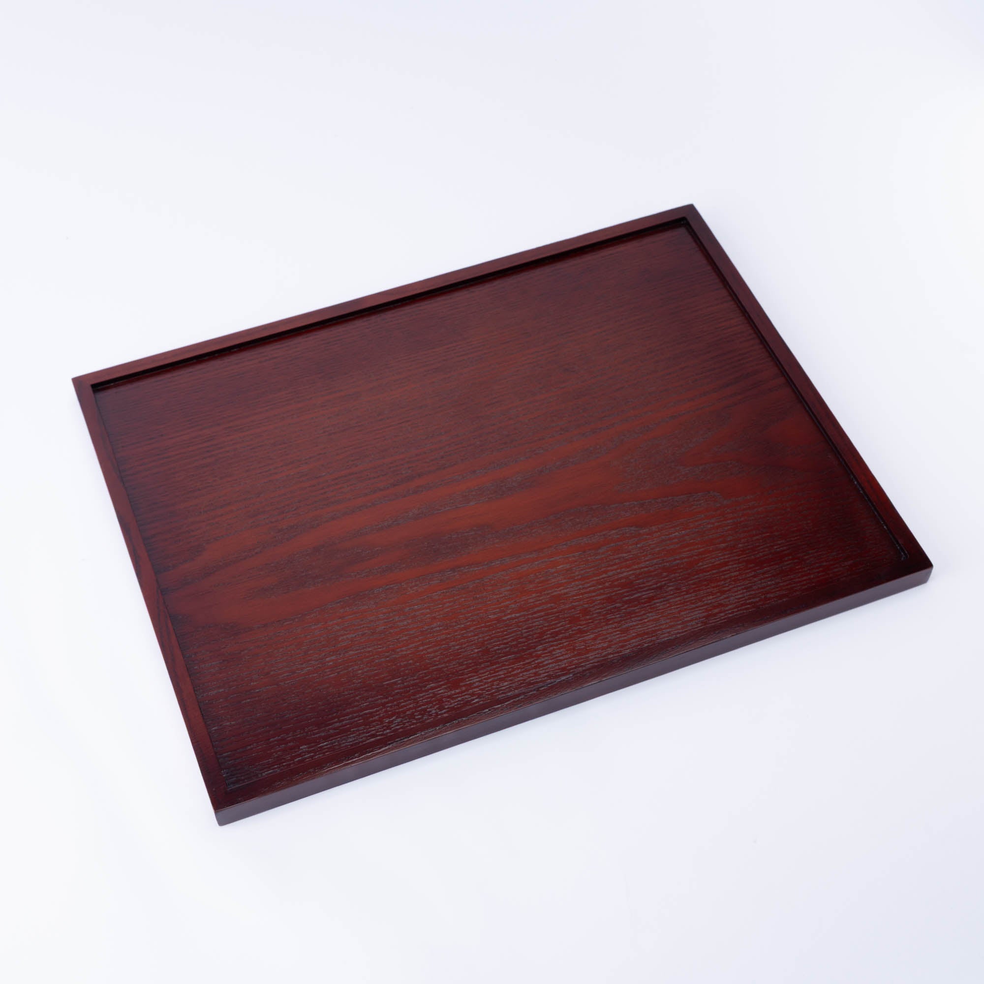 Wood Grained Lacquerware Serving Tray