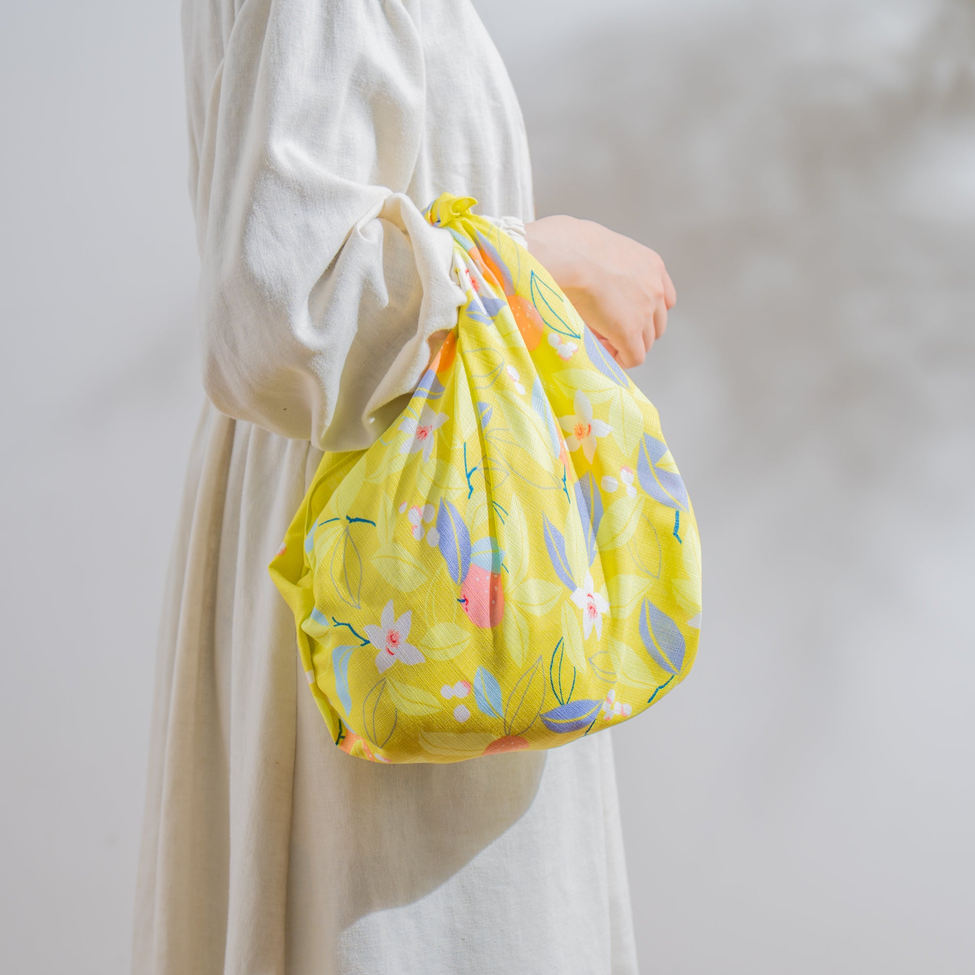 Citrus Organic Cotton Furoshiki 27.6 in