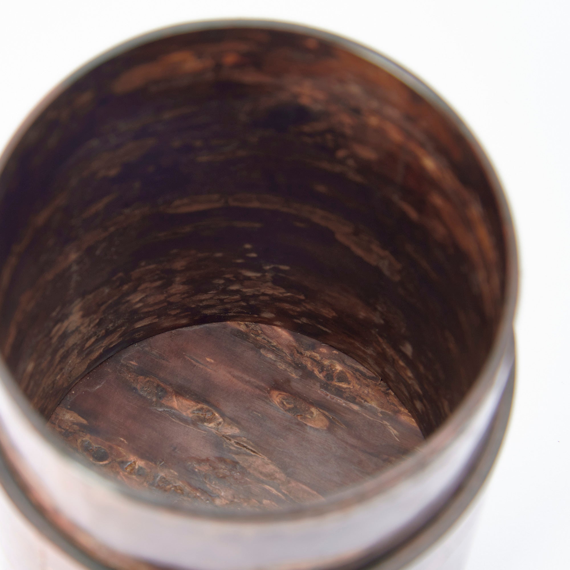 Recipiente para té Sakura Fubuki con incrustaciones de concha rosa