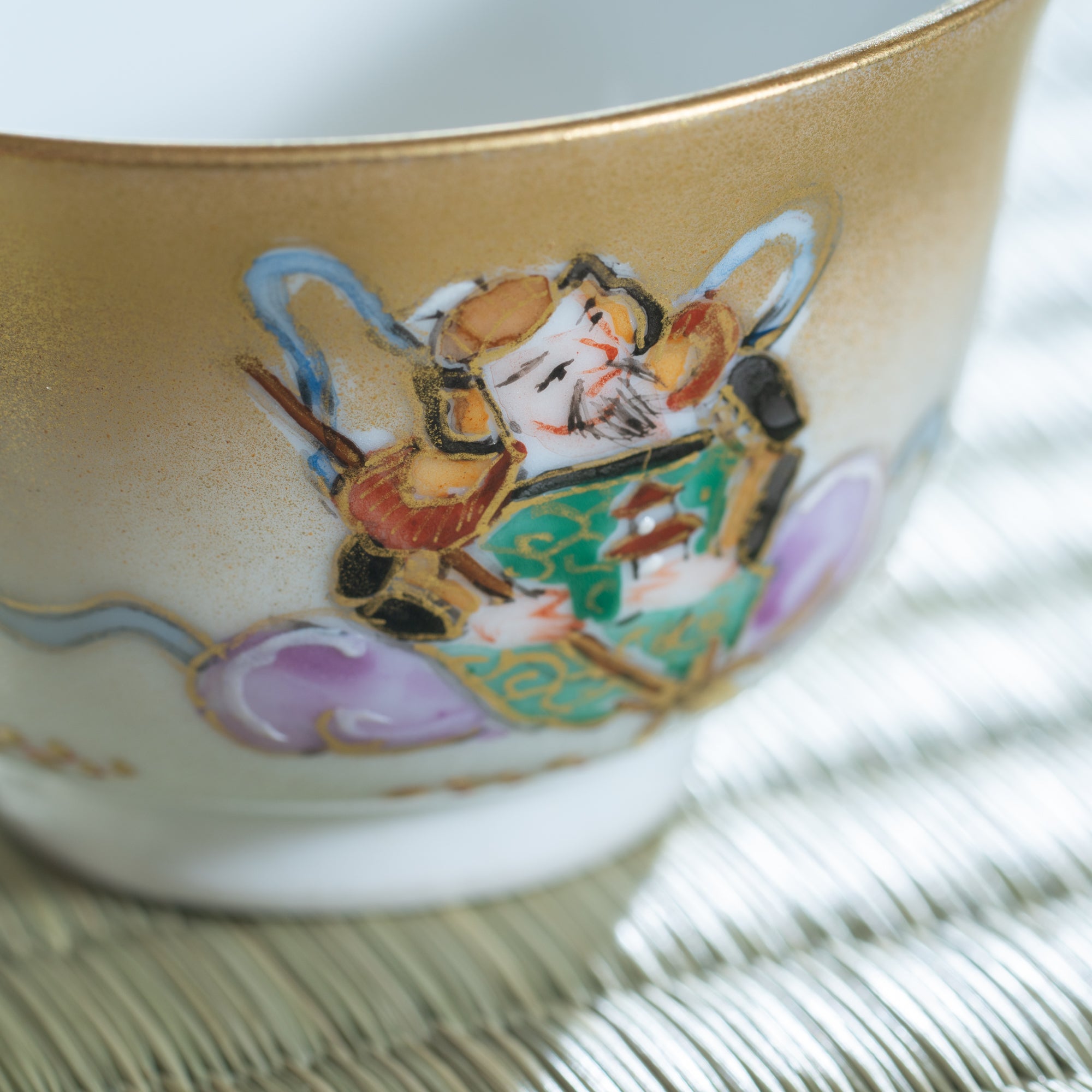 Seven Lucky Gods Houhin Japanese Teapot Set with 5 Teacups
