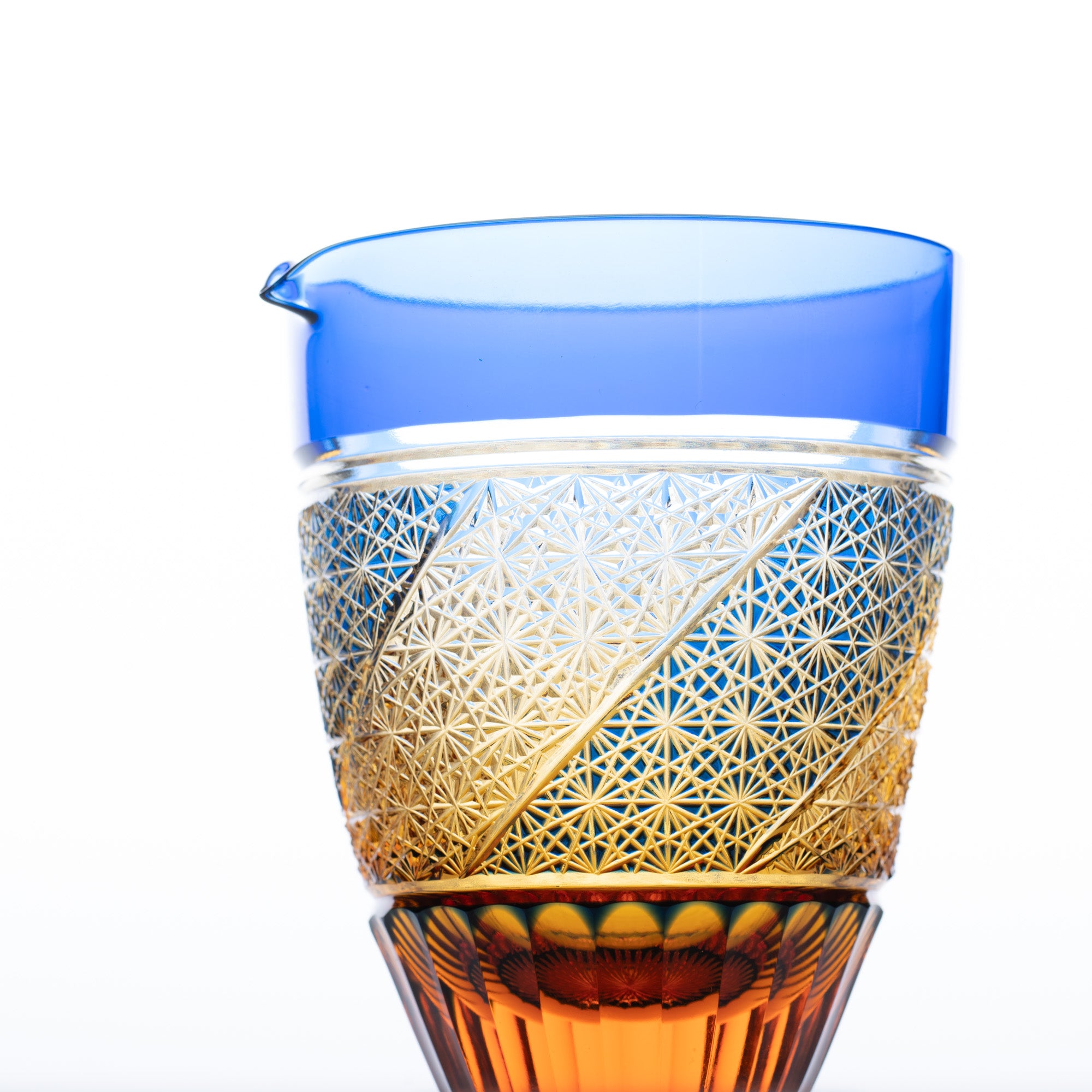 Amber Katakuchi Sake Carafe