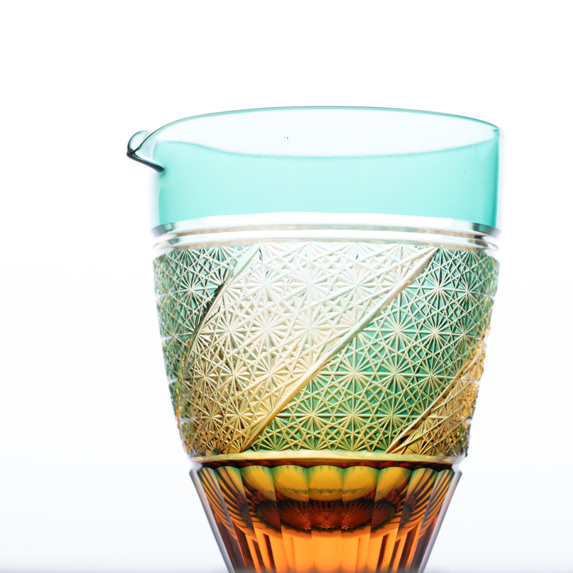 Amber Katakuchi Sake Carafe
