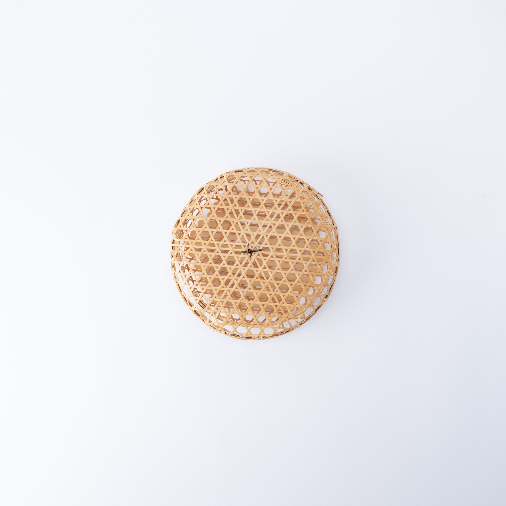 Hexagon Weave Bamboo Basket with Lid