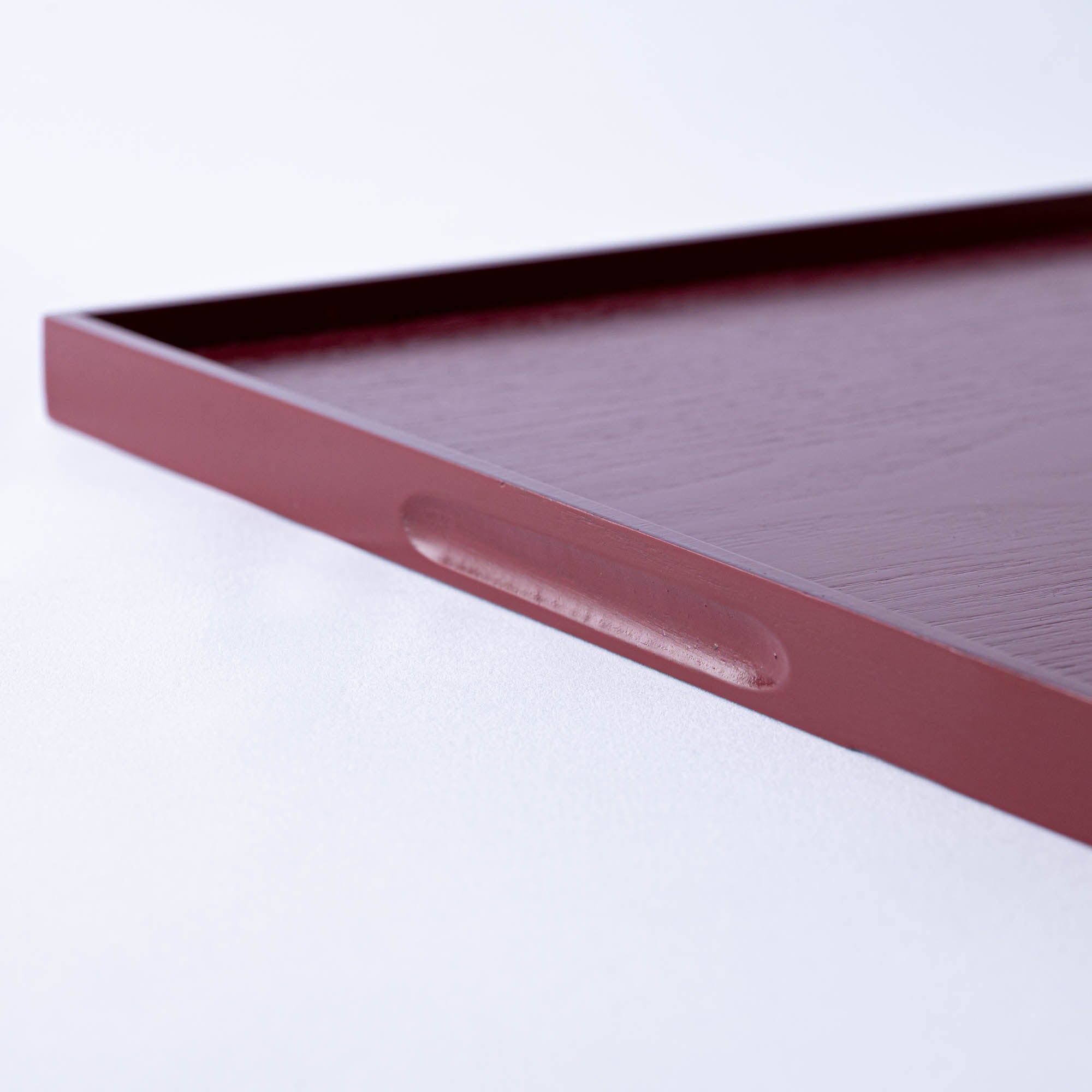 Wood Grained Lacquerware Serving Tray