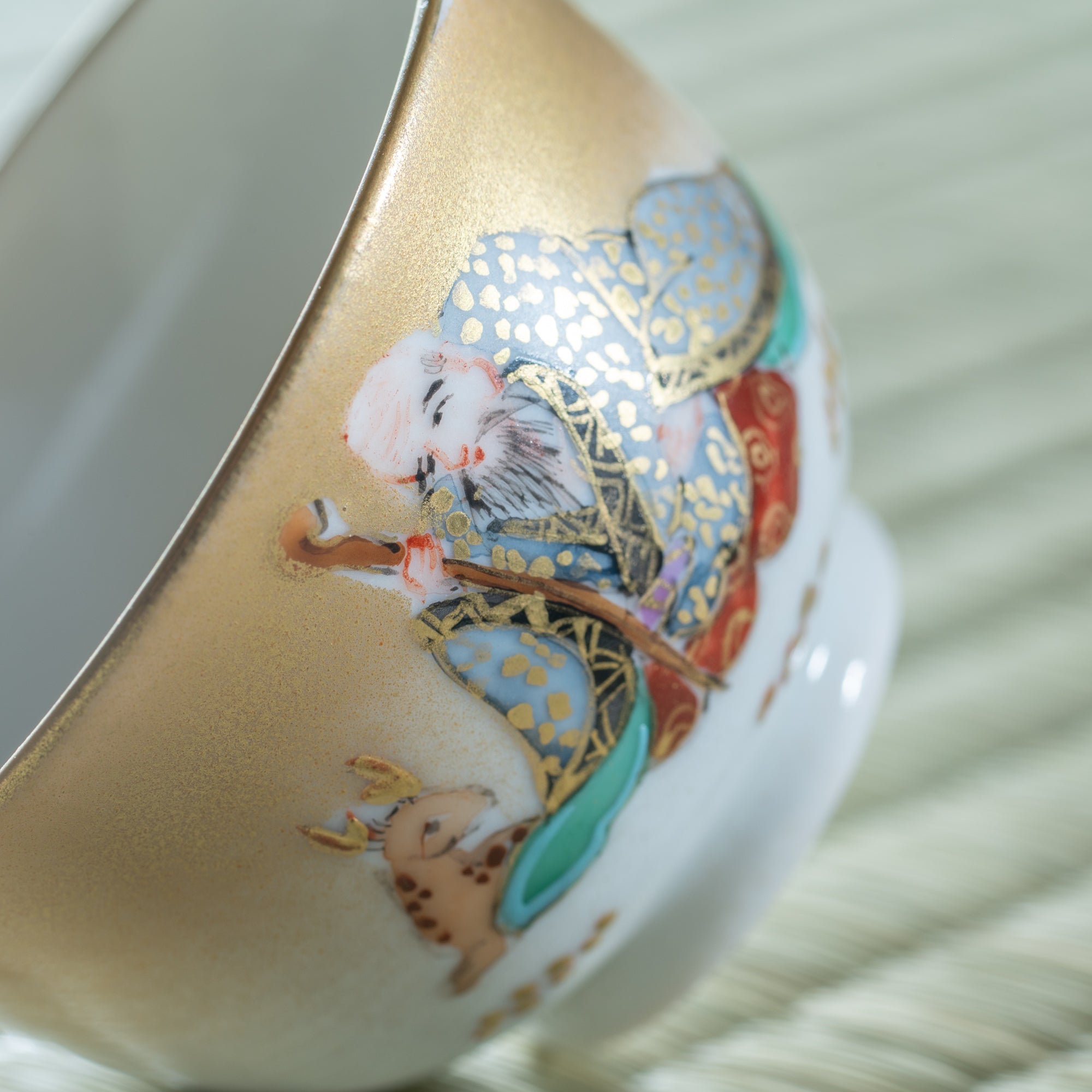 Seven Lucky Gods Houhin Japanese Teapot Set with 5 Teacups