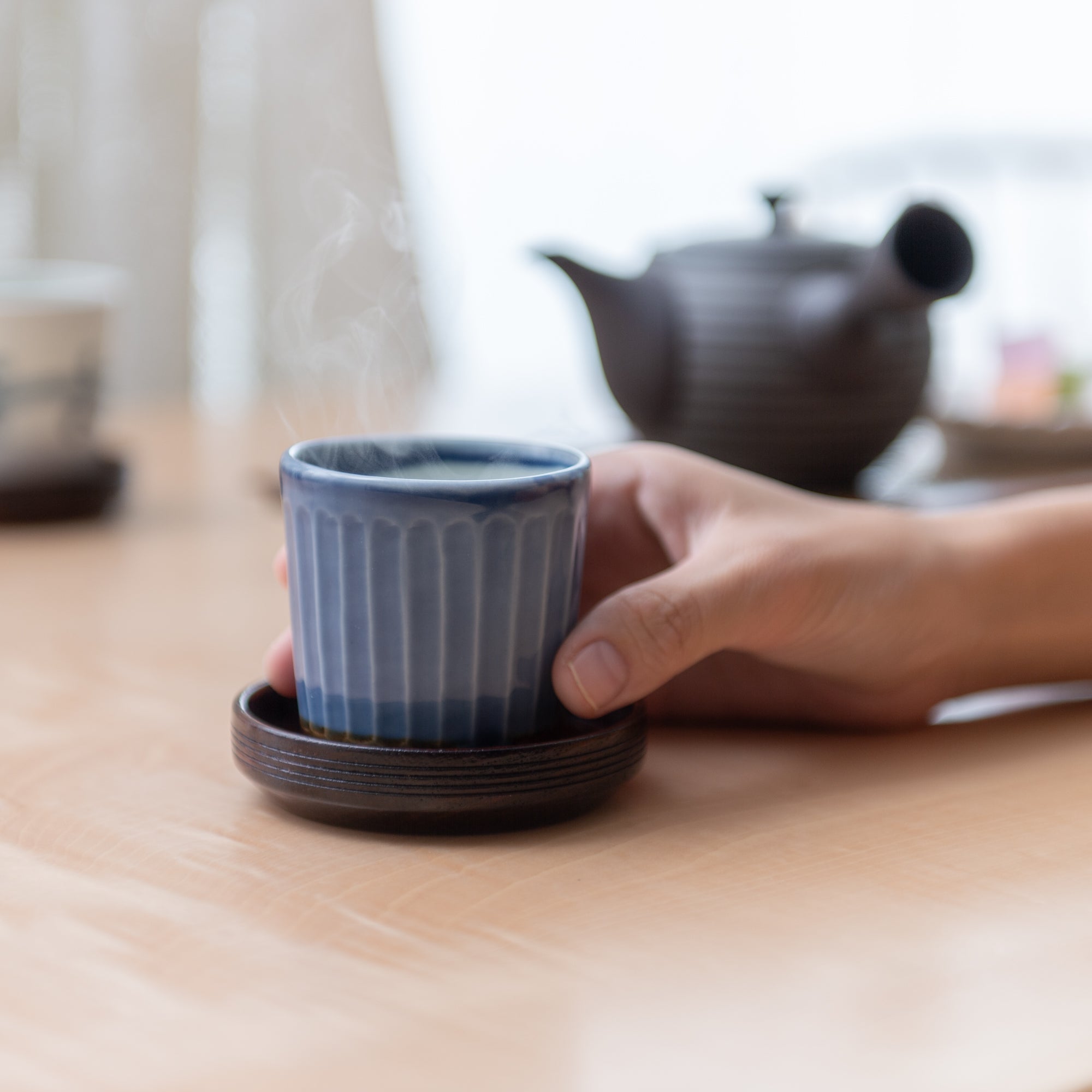 Lapis Blue Guinomi Sake Cup