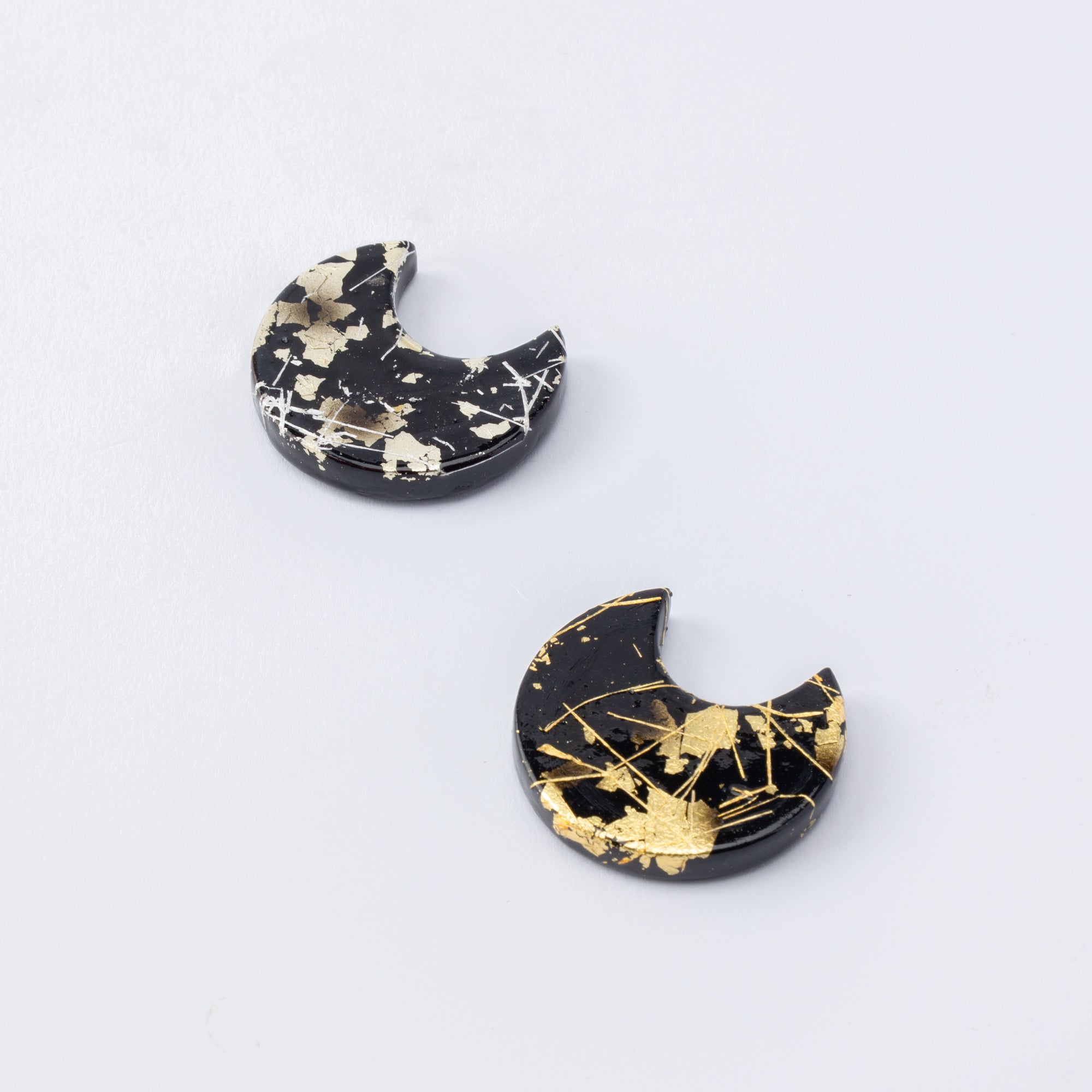 Gold & Silver Leaf Chopsticks Pair Set with Chopstick Rests