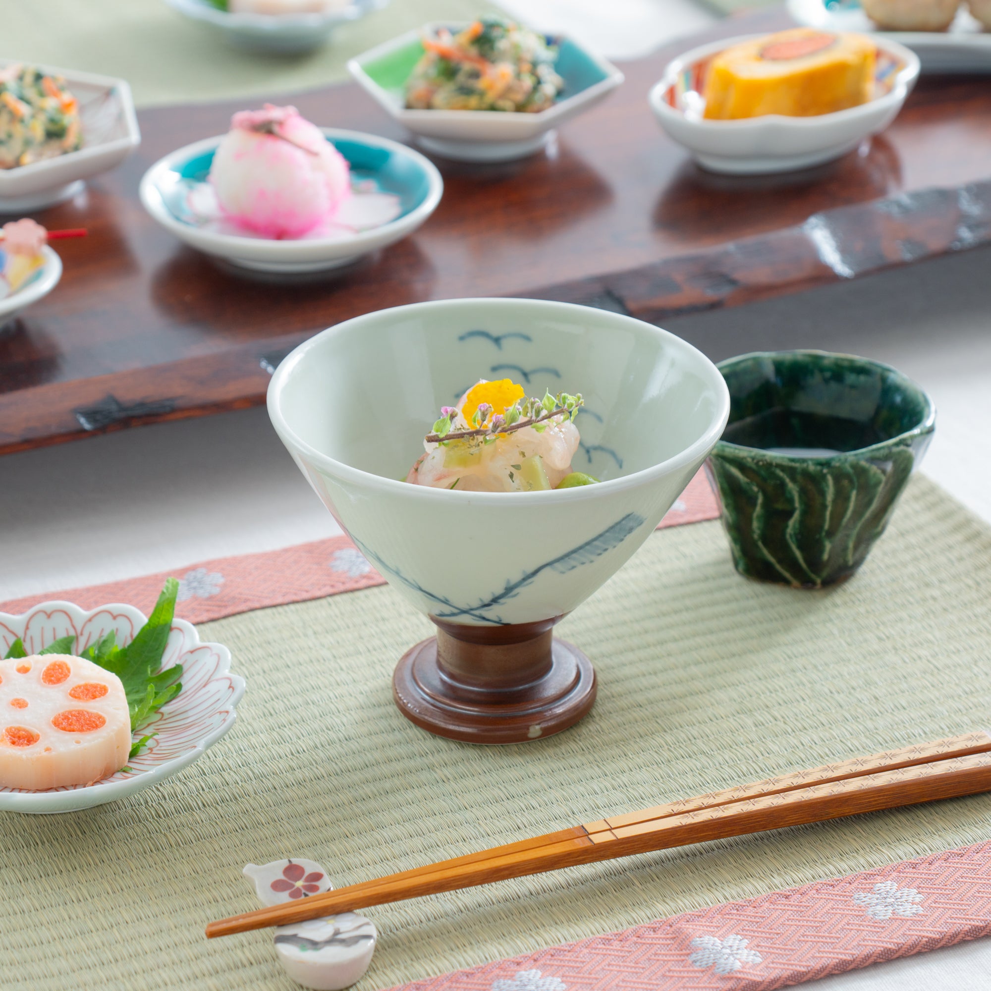 Reeds and Birds Kobachi Small Bowl