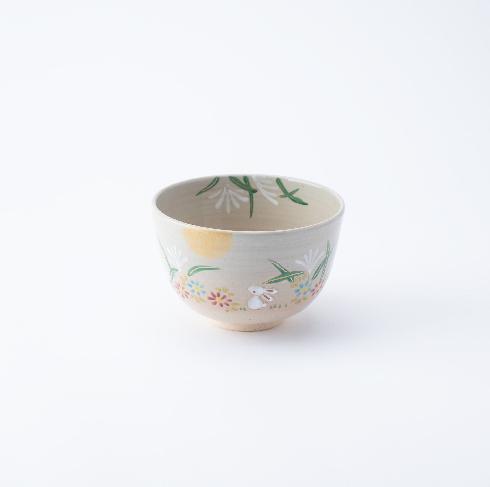 Rabbit and Moon Matcha Bowl