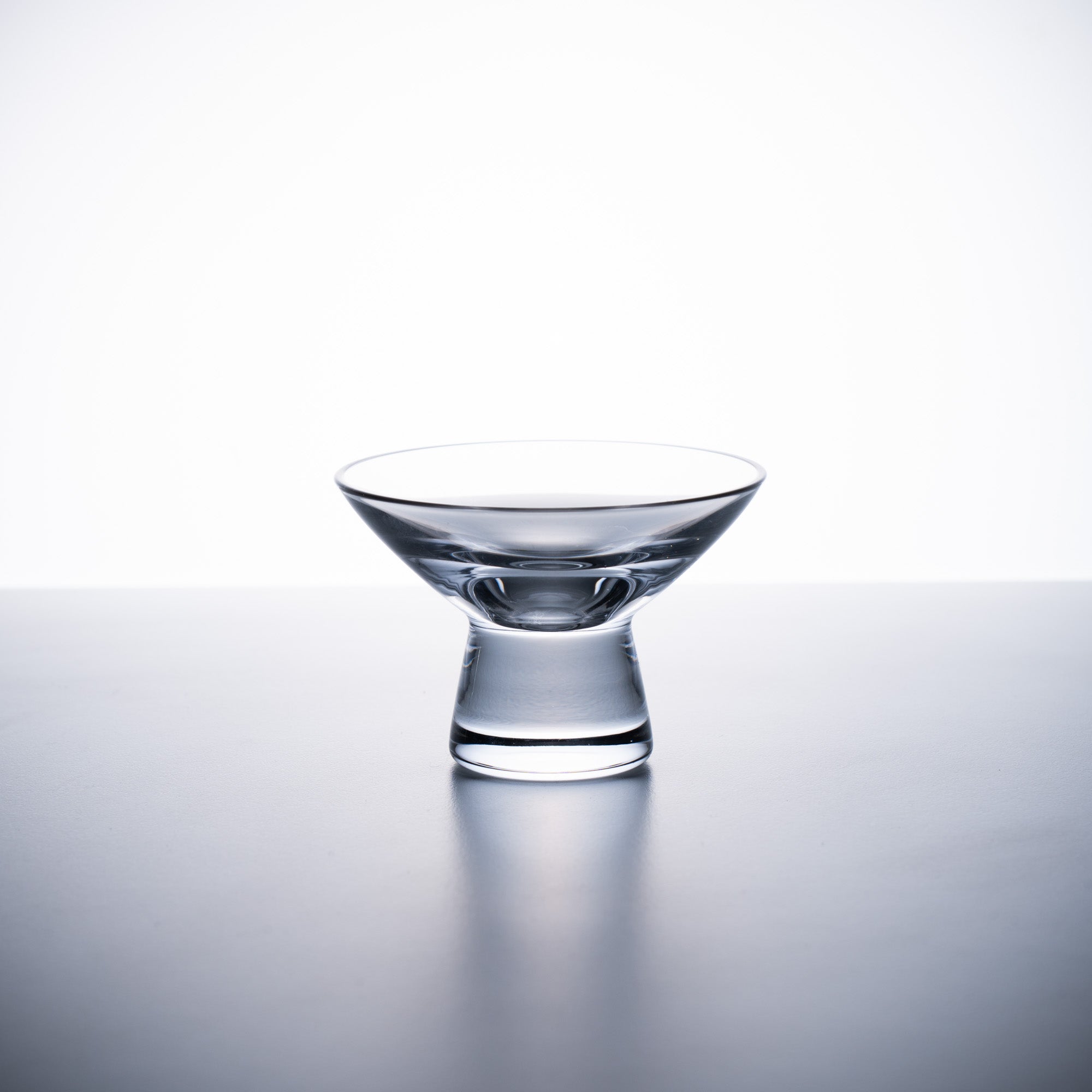 Column Glass Sakazuki Flat Sake Cup