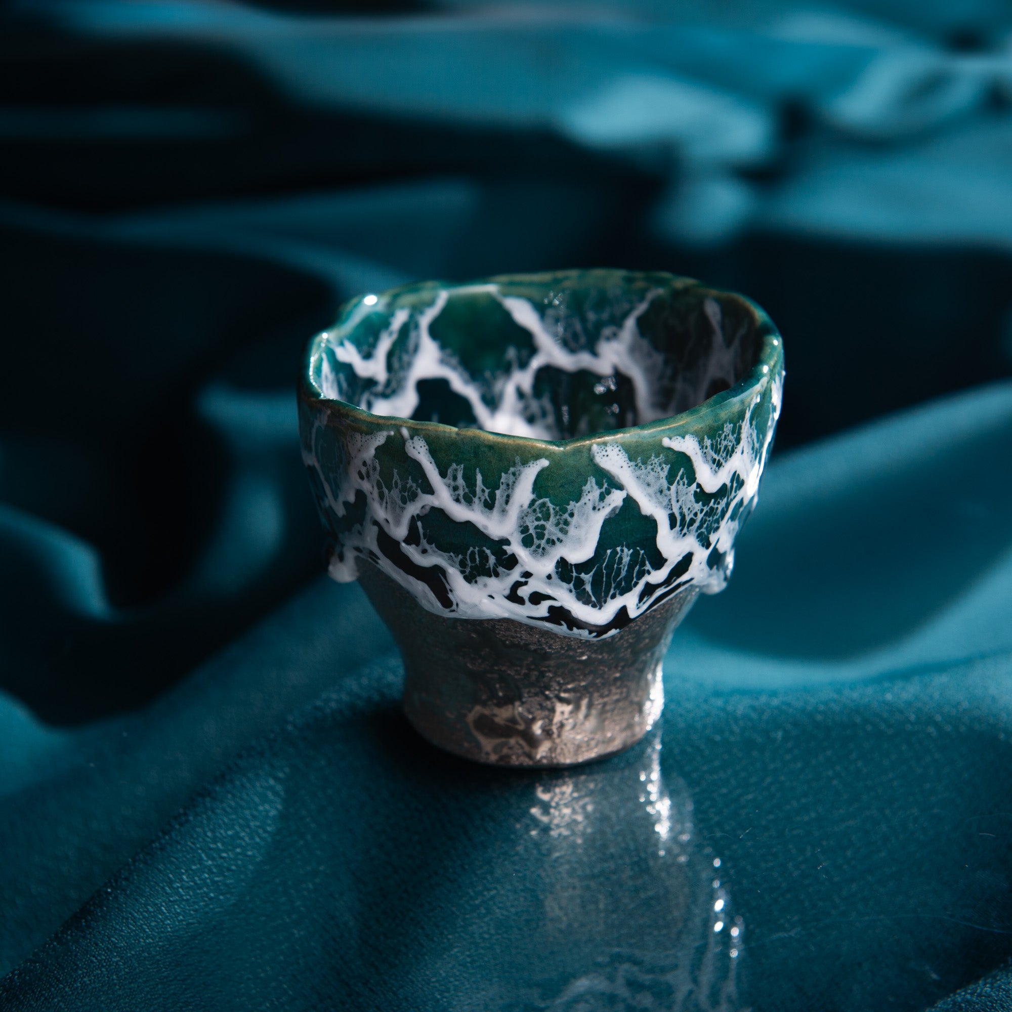 Sazameku Cascade Tall Guinomi Sake Cup