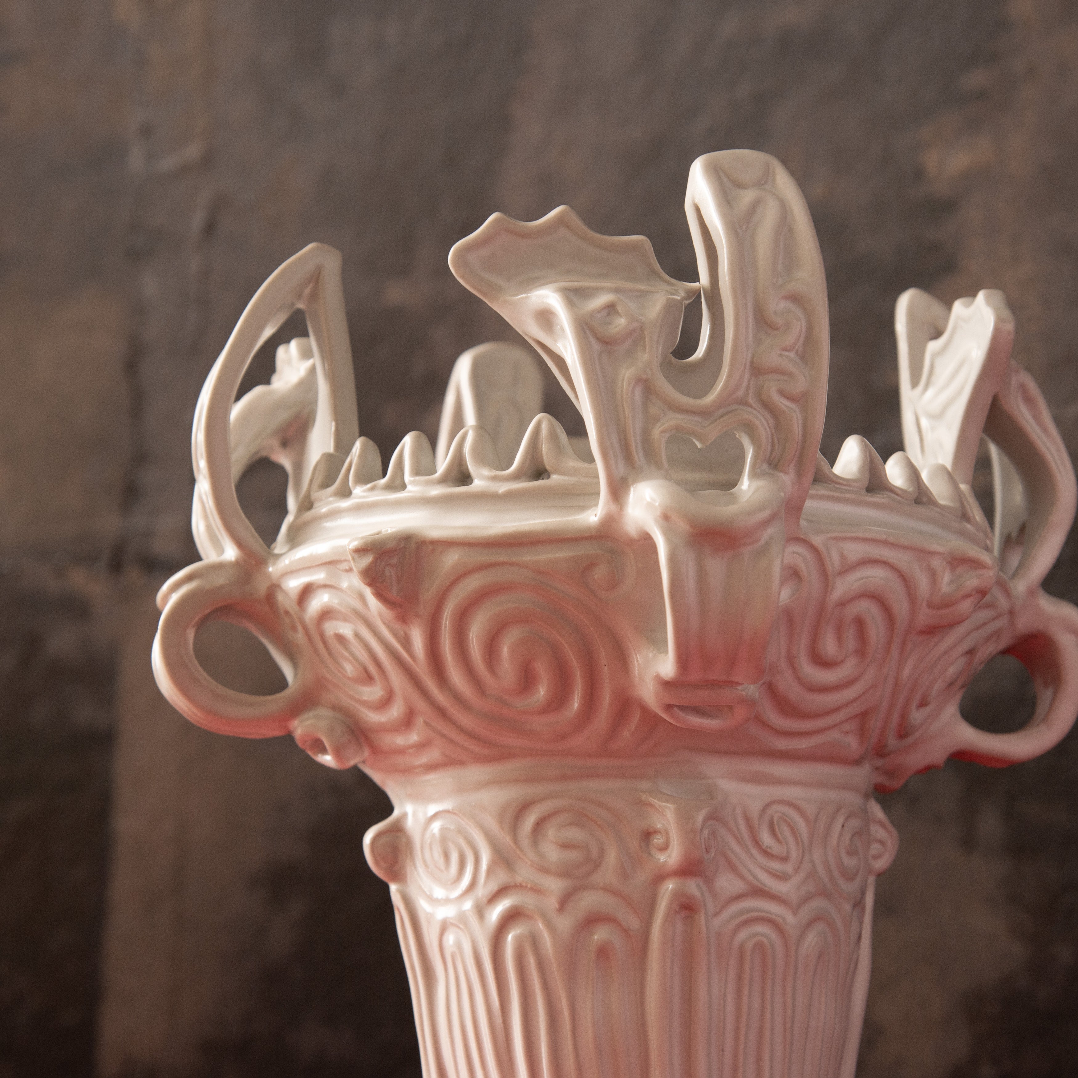 Homura White Jomon Flame Vessel