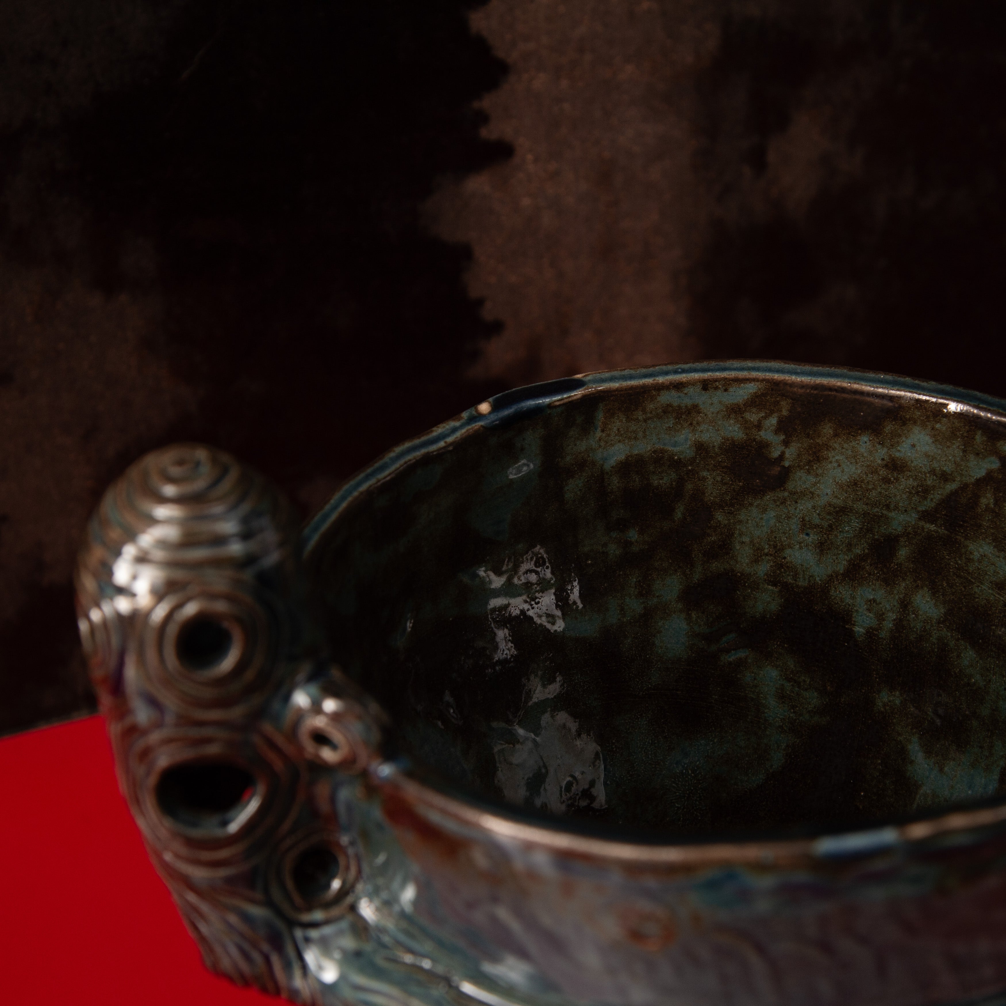 Suien Blue Jomon Cachepot